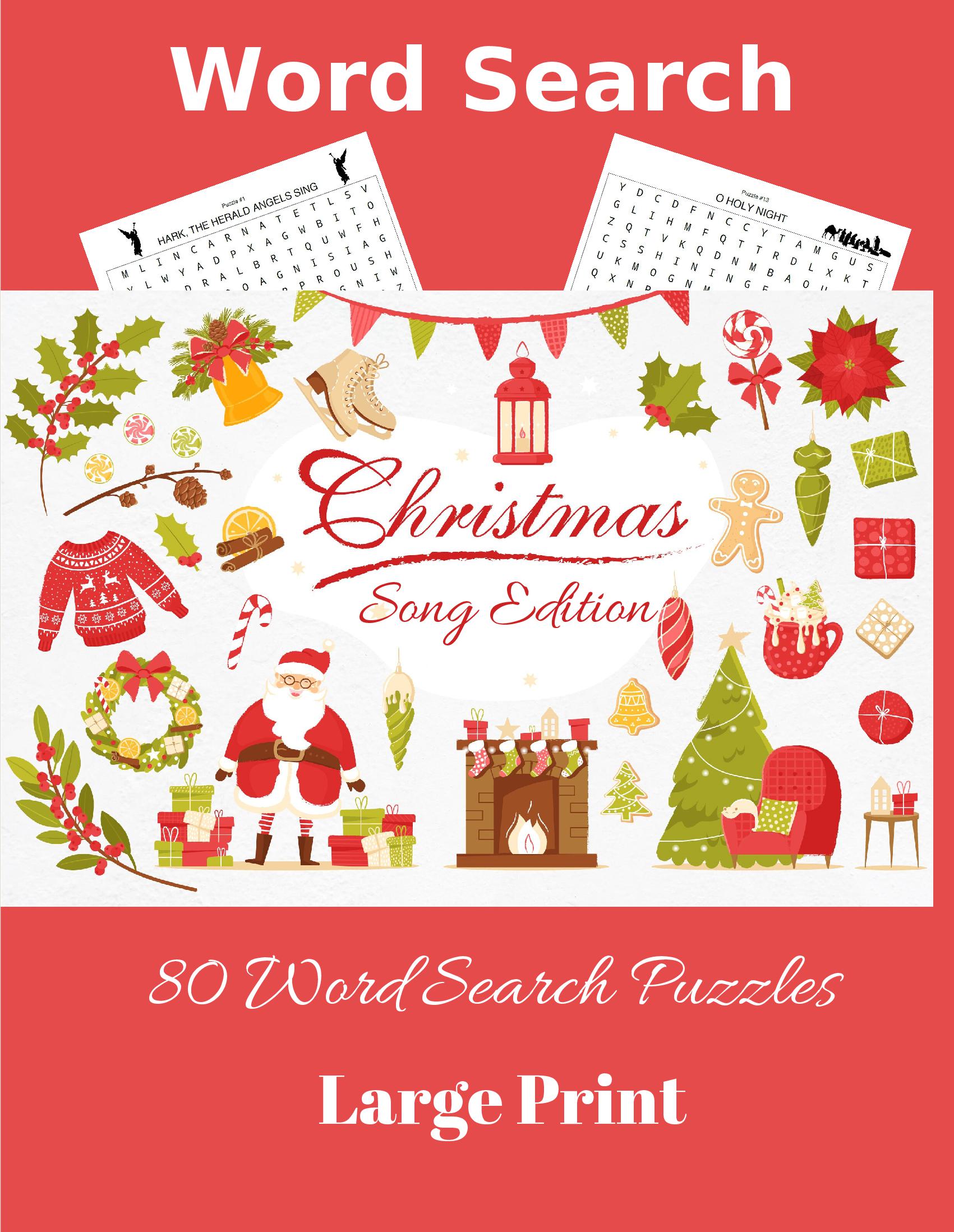 Word Search Christmas Song Edition