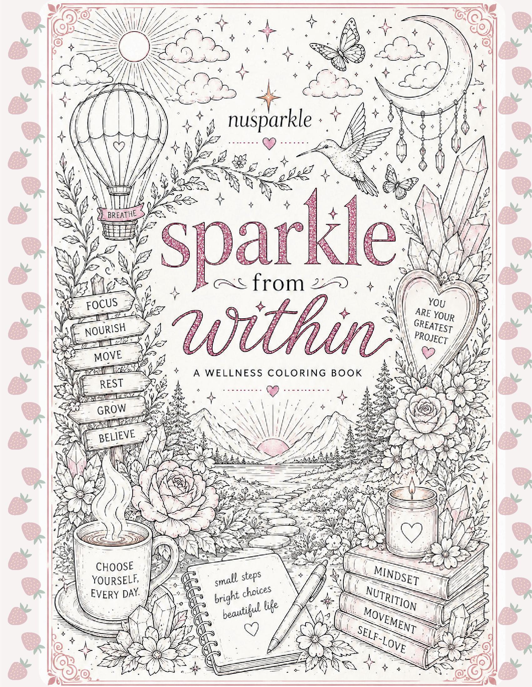 Sparkle from Within: A Wellness Coloring Book