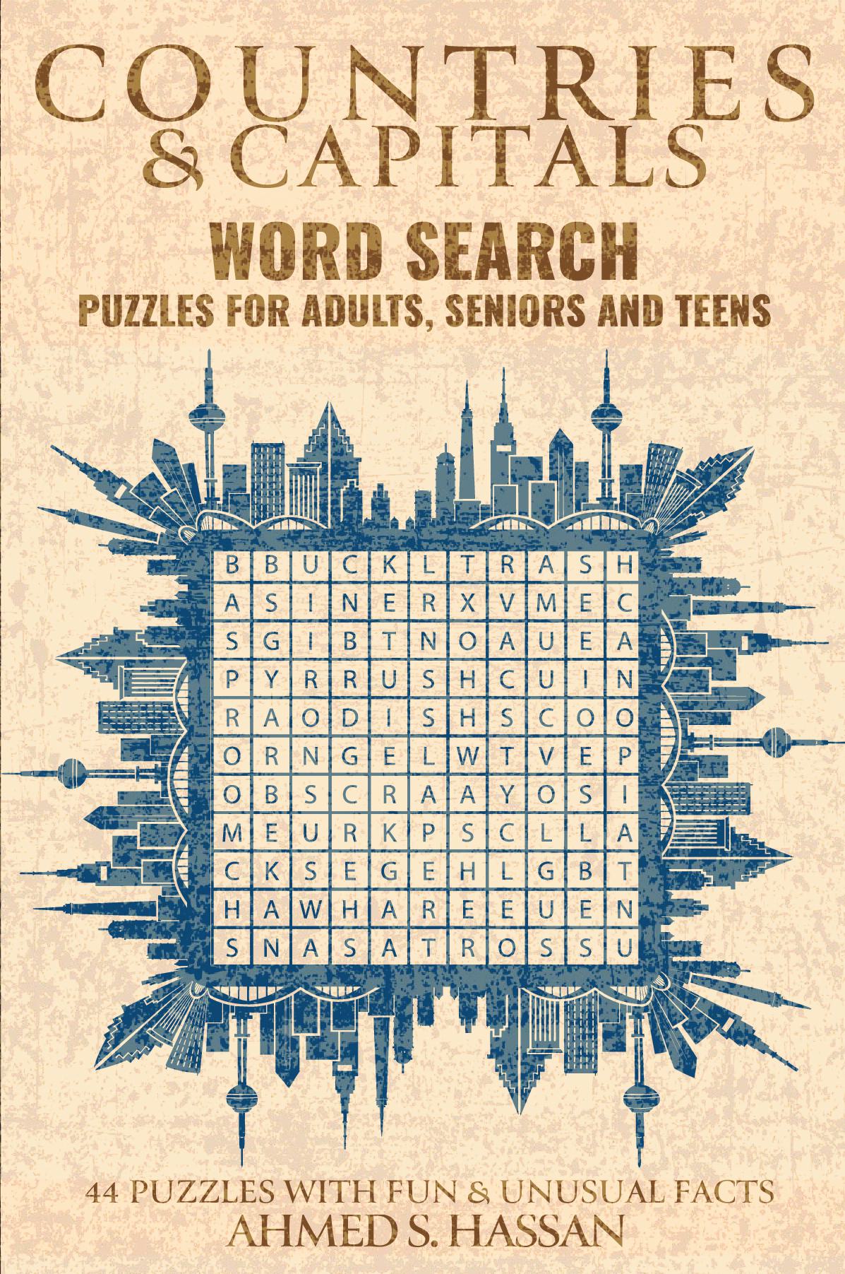 Countries and Capitals Word Search Puzzle