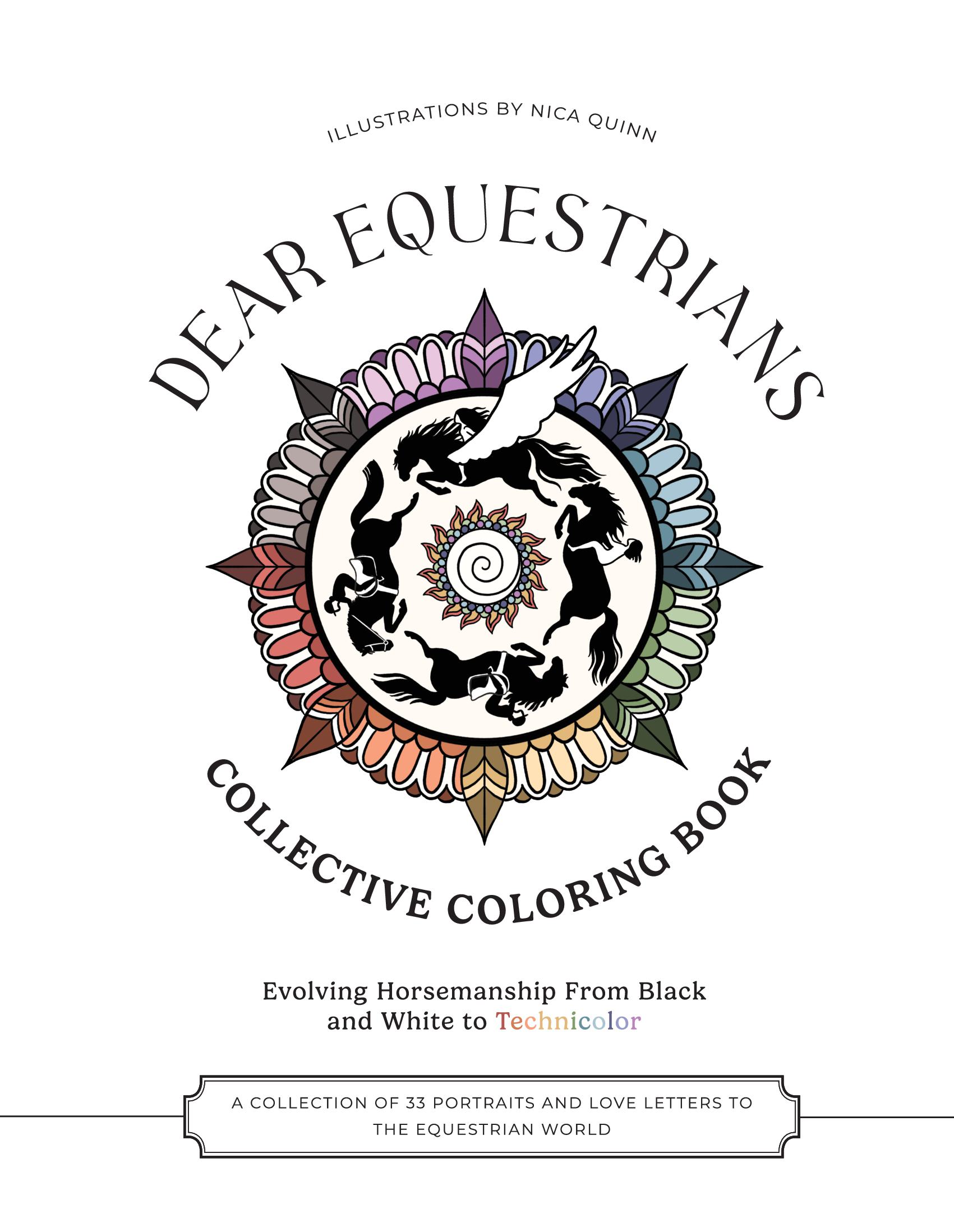 Dear Equestrians Collective Coloring Book