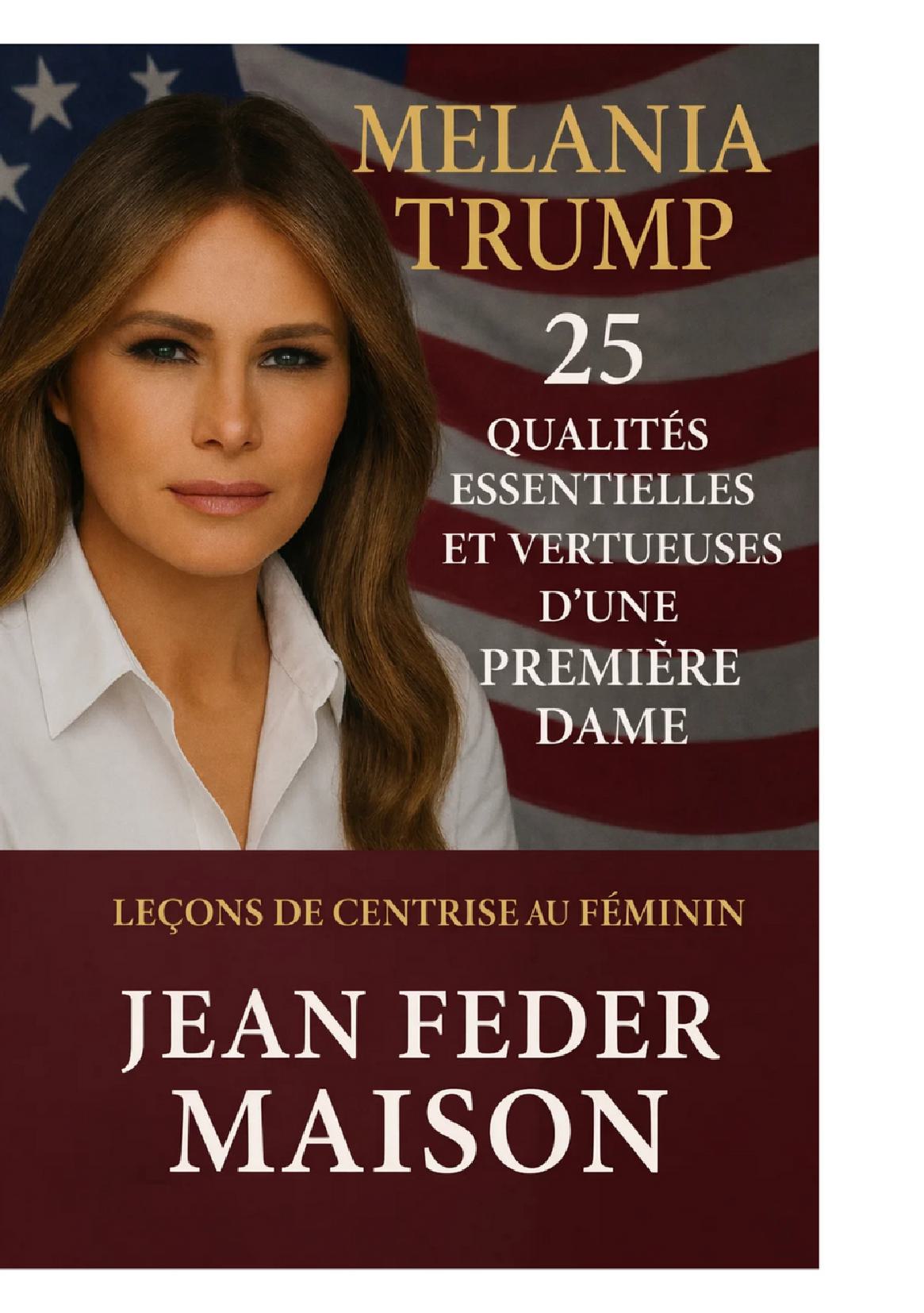 MELANIA TRUMP 25 essentielle et vertueuse Qualités d'une première dame