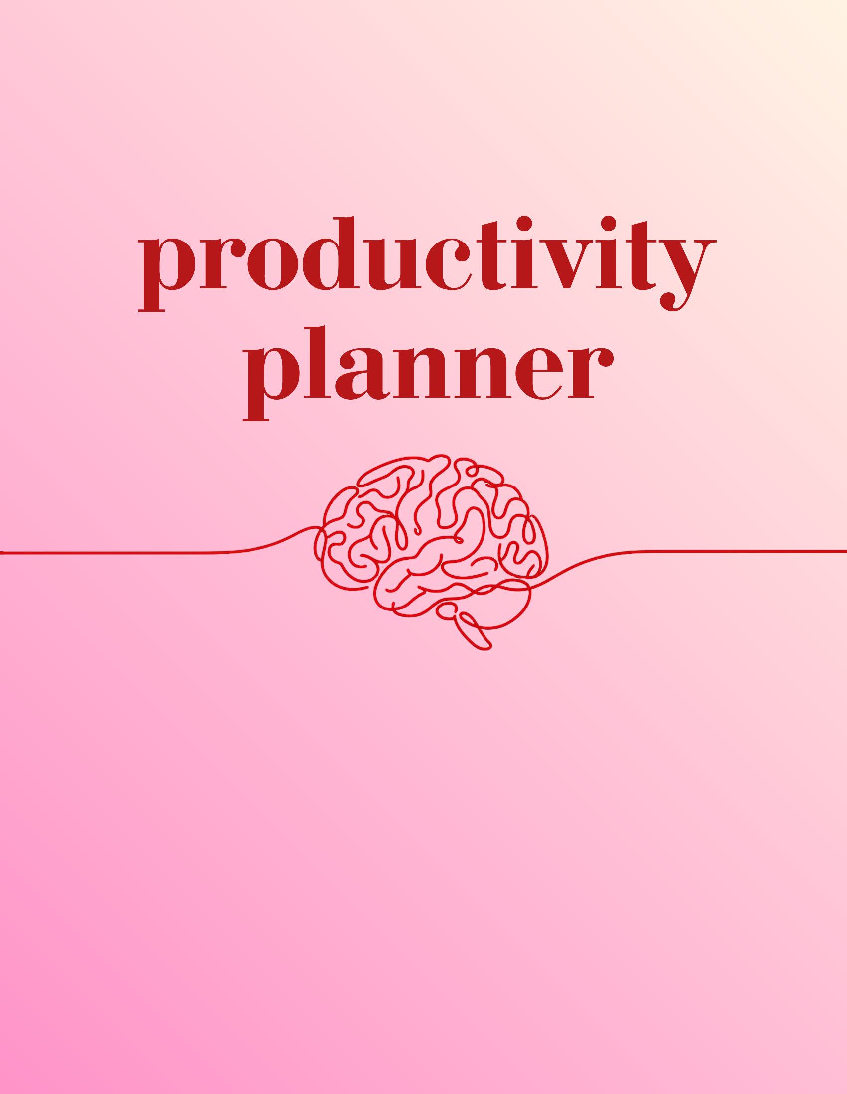 The Productivity Planner