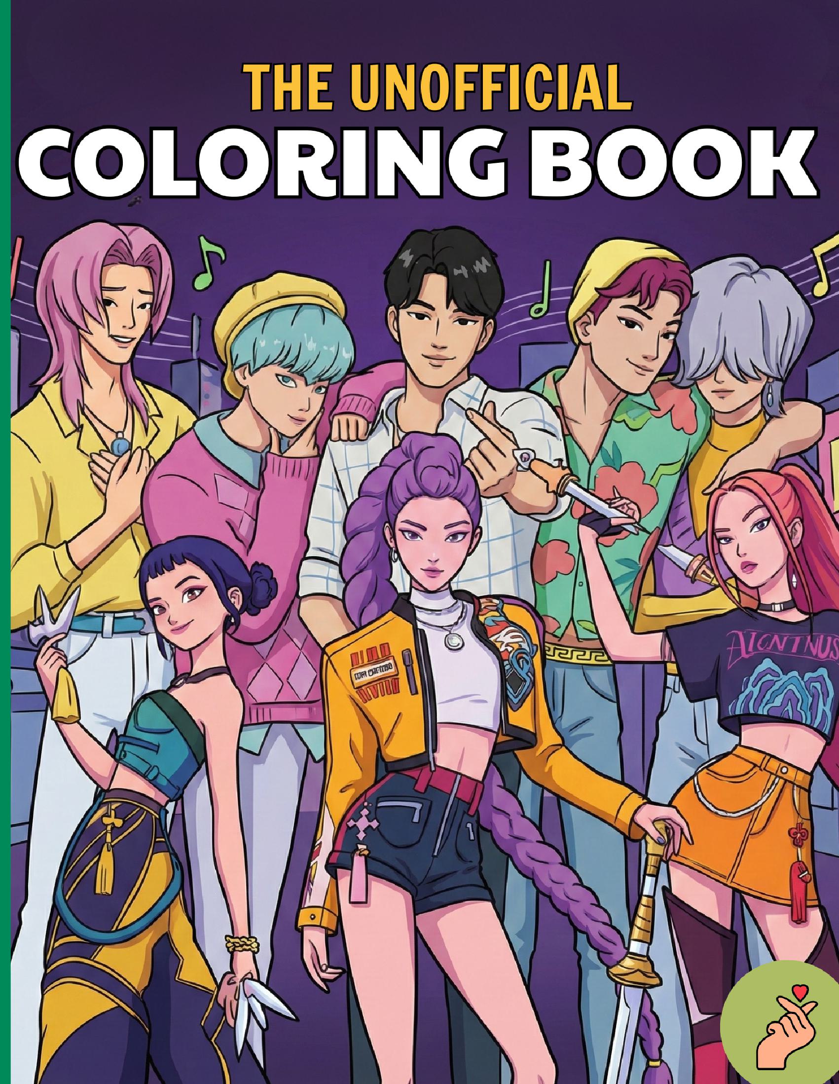 The Unofficial Colouring Book for fans of K-Pop Demon Hunter