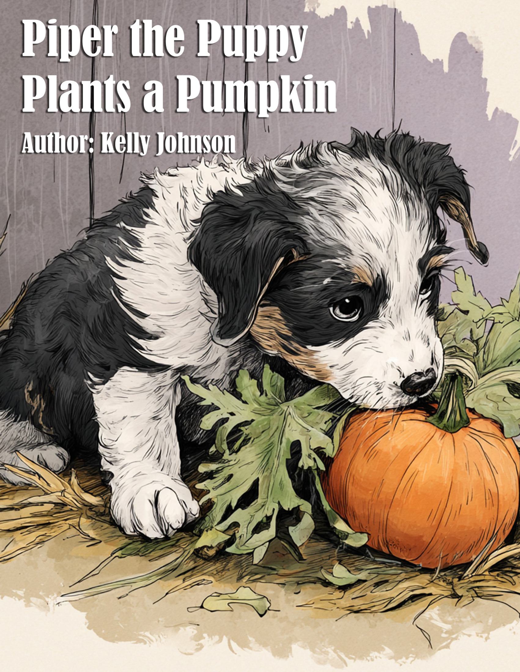 Piper the Puppy Plants a Pumpkin