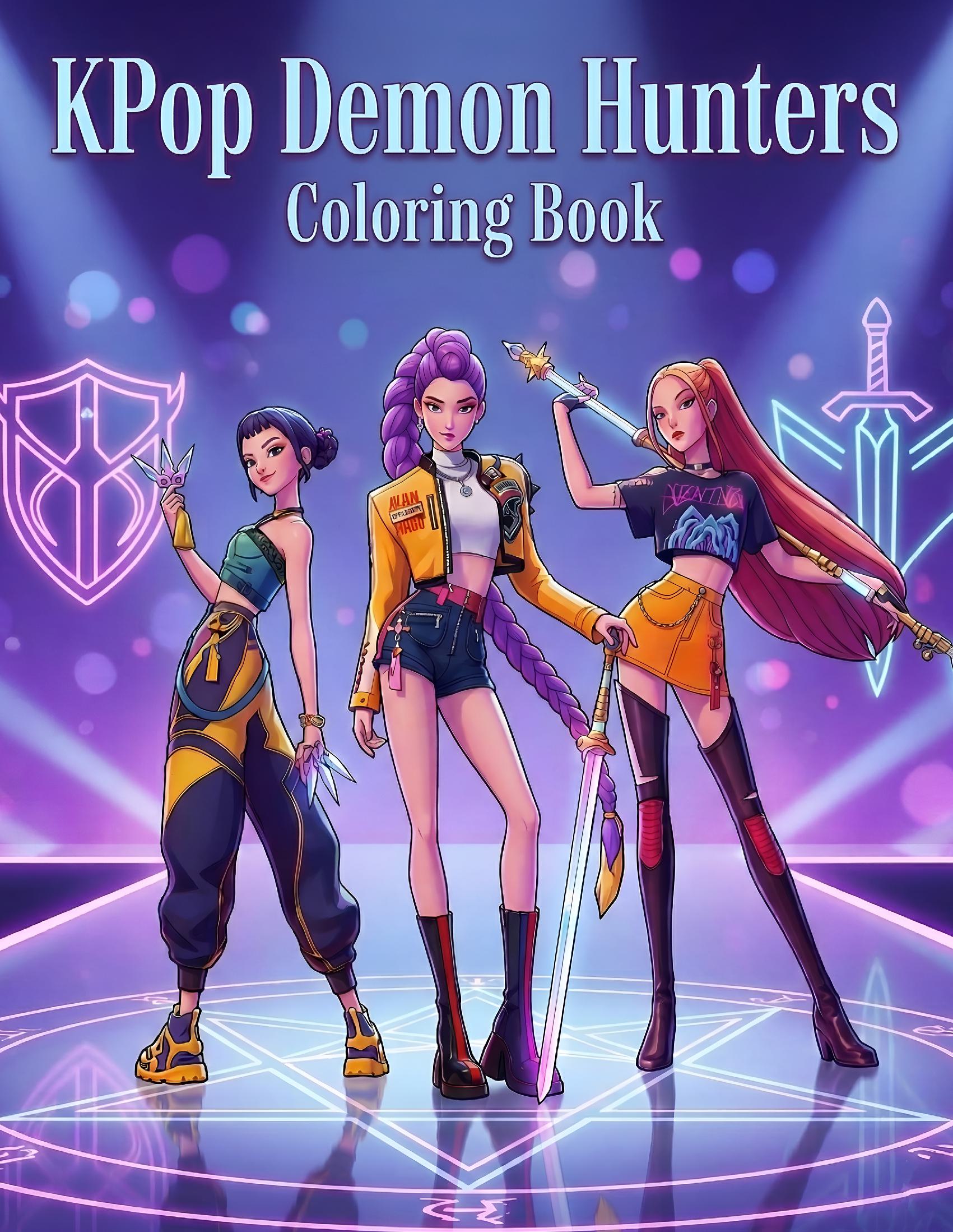 KPop Demon Hunters Coloring Book