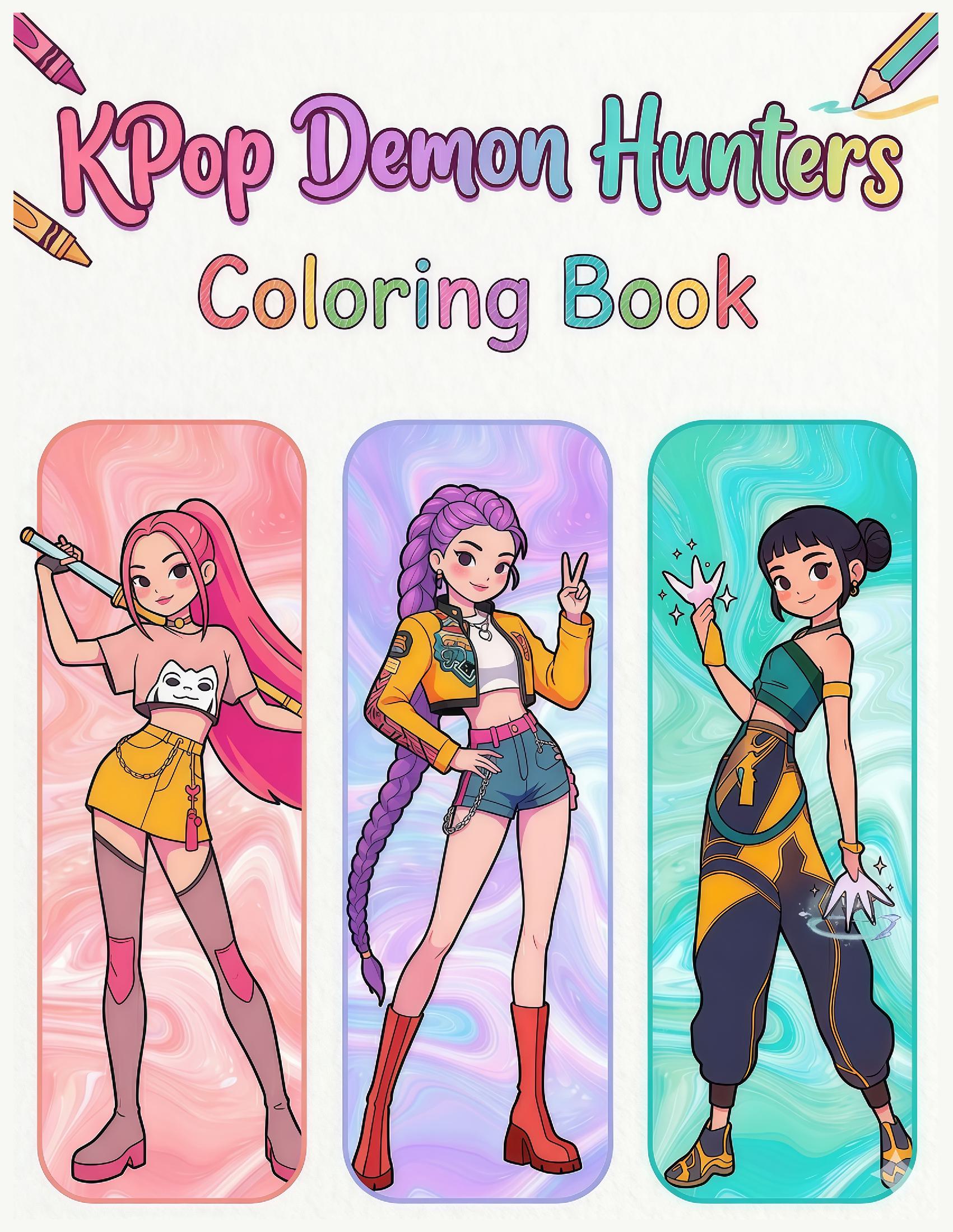 KPop Demon Hunters Coloring Book