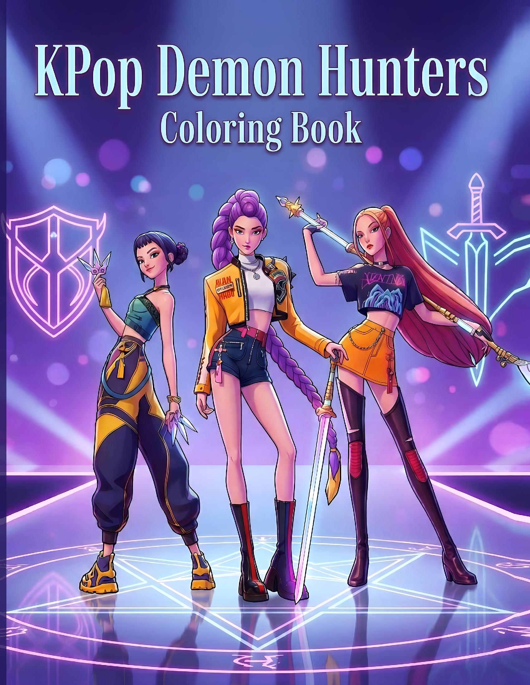 KPop Demon Hunters Coloring Book