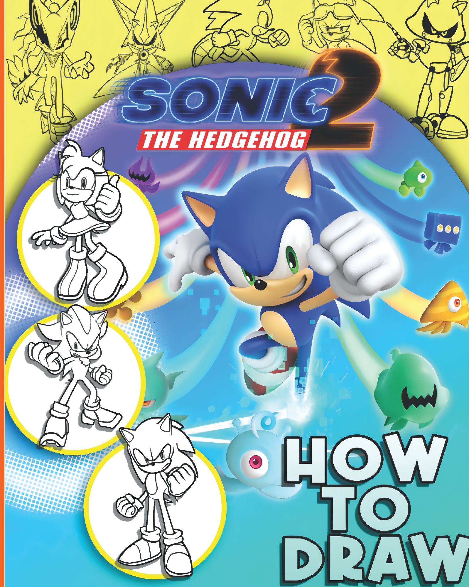How to Draw Characters Book For Kids & Fans of Sonic The Hedgehog