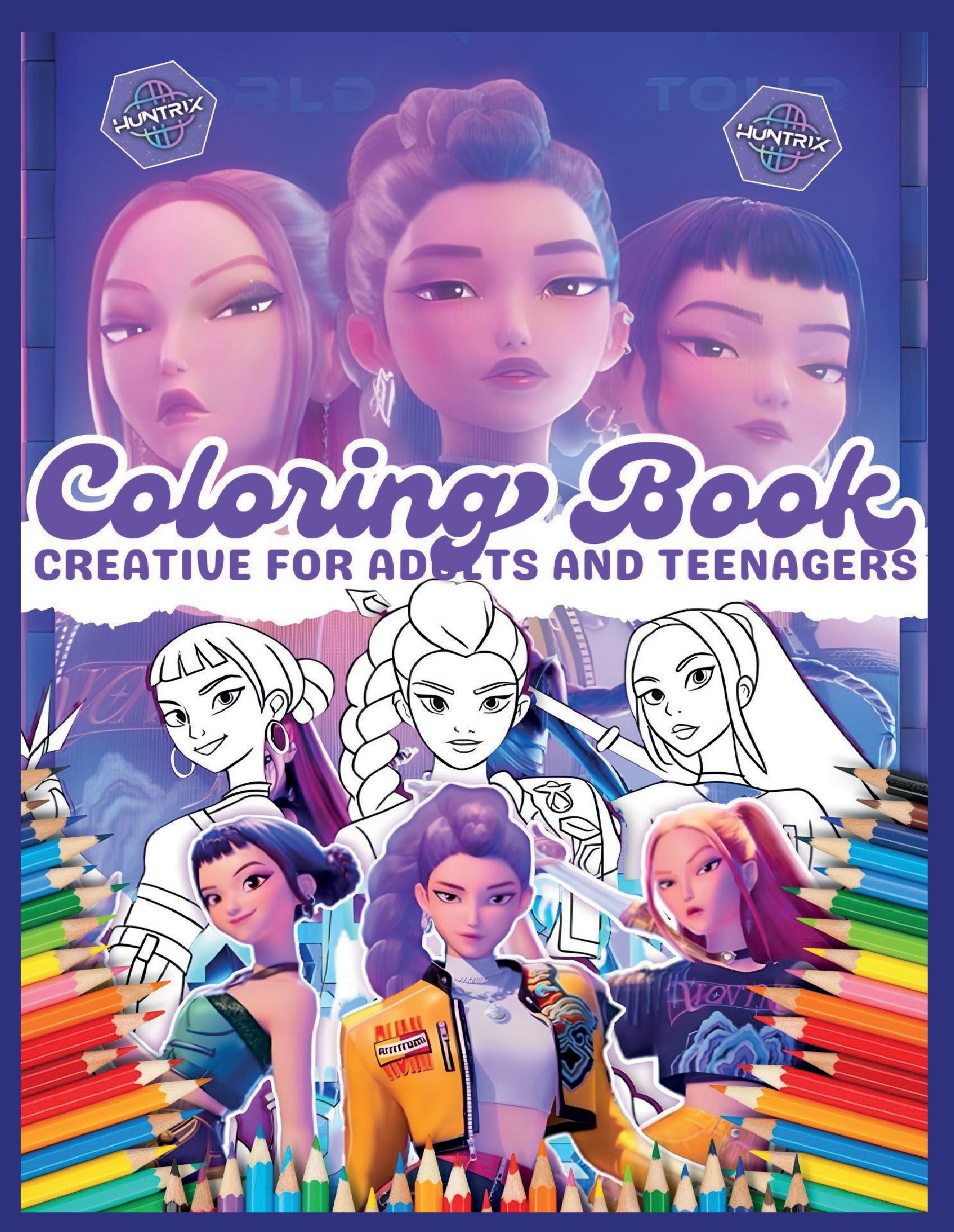 KPOP DEMON HUNTERS COLORING BOOK