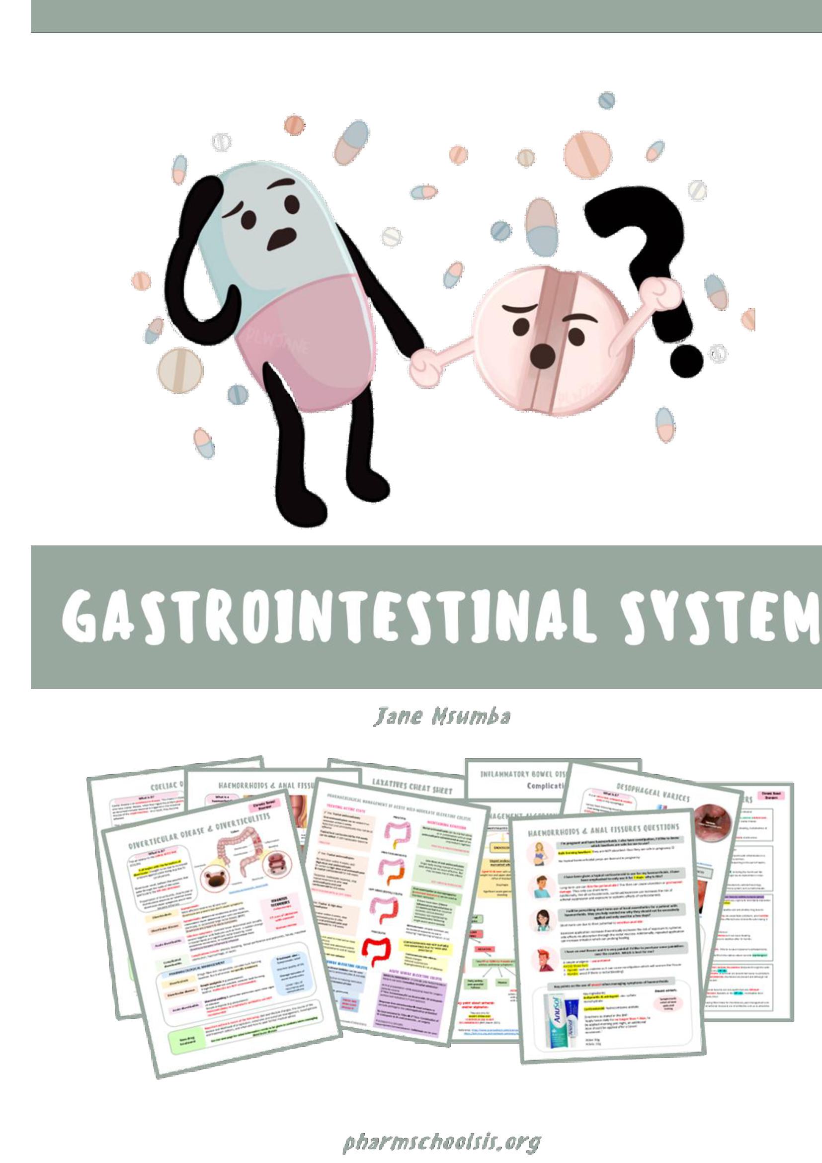 Gastrointestinal System Study Guide