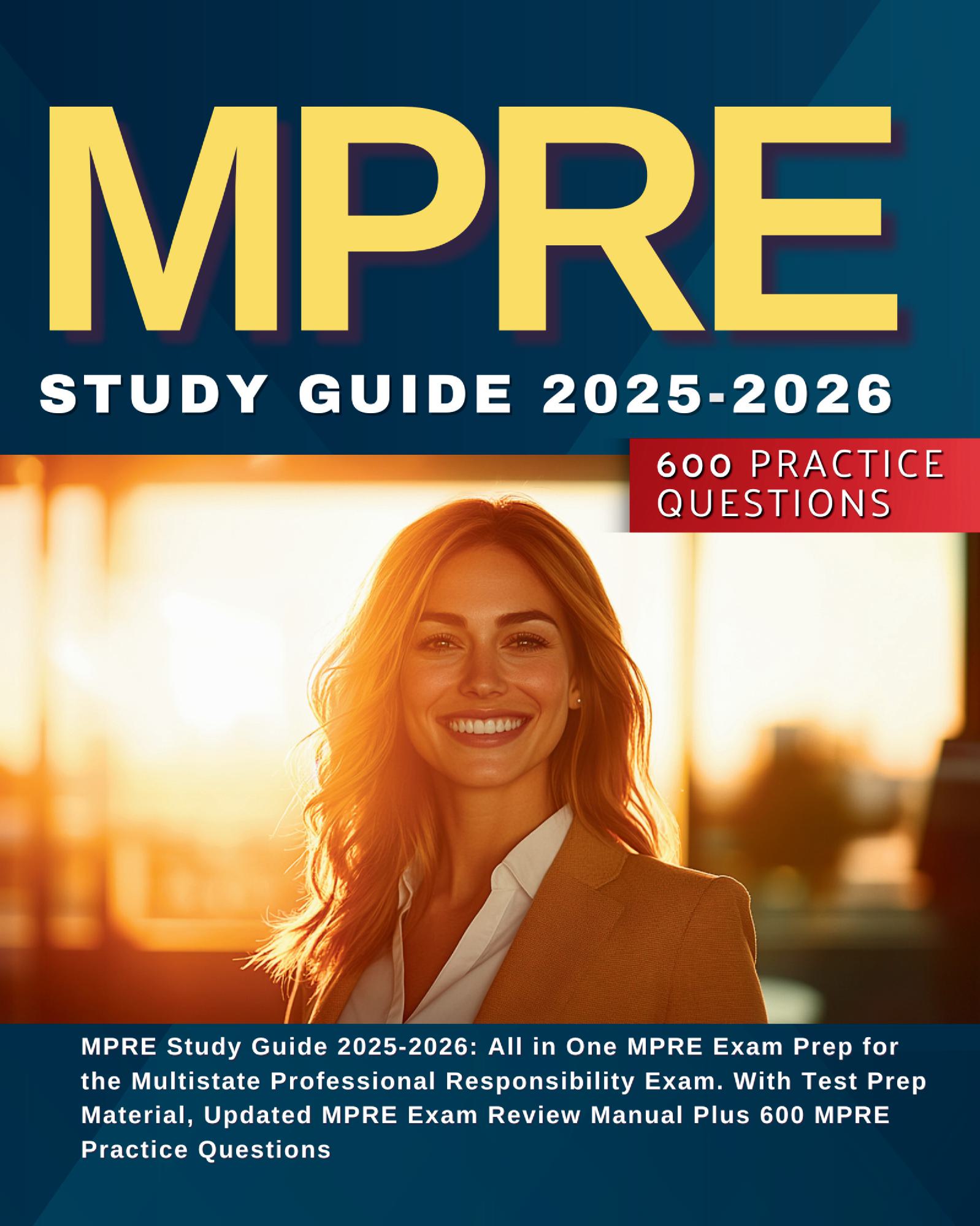 MPRE Study Guide 2025-2026: All in One MPRE Exam Prep for the Multistate Professional Responsibility Exam. With Test Prep Material, Updated MPRE Exam Review Manual Plus 600 MPRE Practice Questions