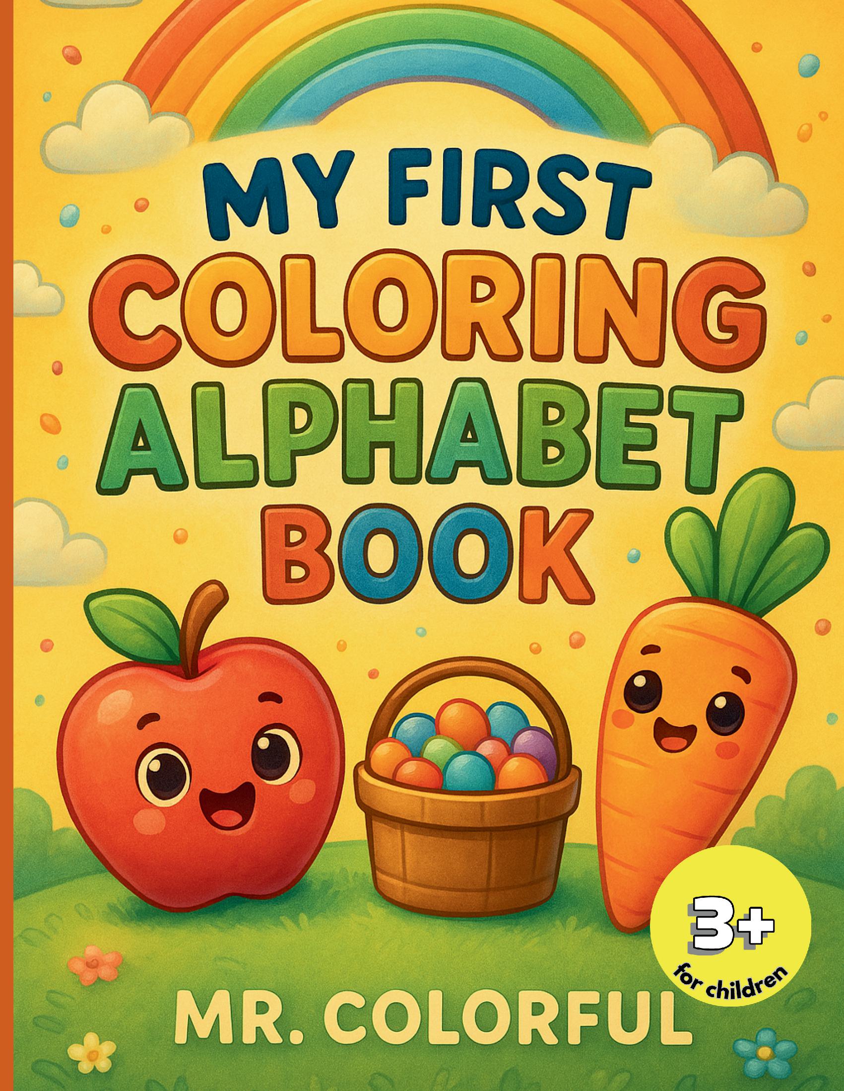 A to Z: My First Alphabet Coloring Book - A Fun and Educational Coloring Book for Kids Ages 3–6 to Learn the Alphabet from A to Z