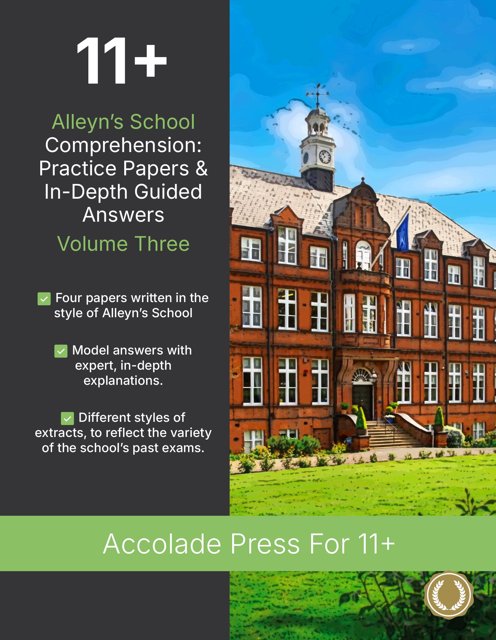 11+ Maths: Alleyn’s School