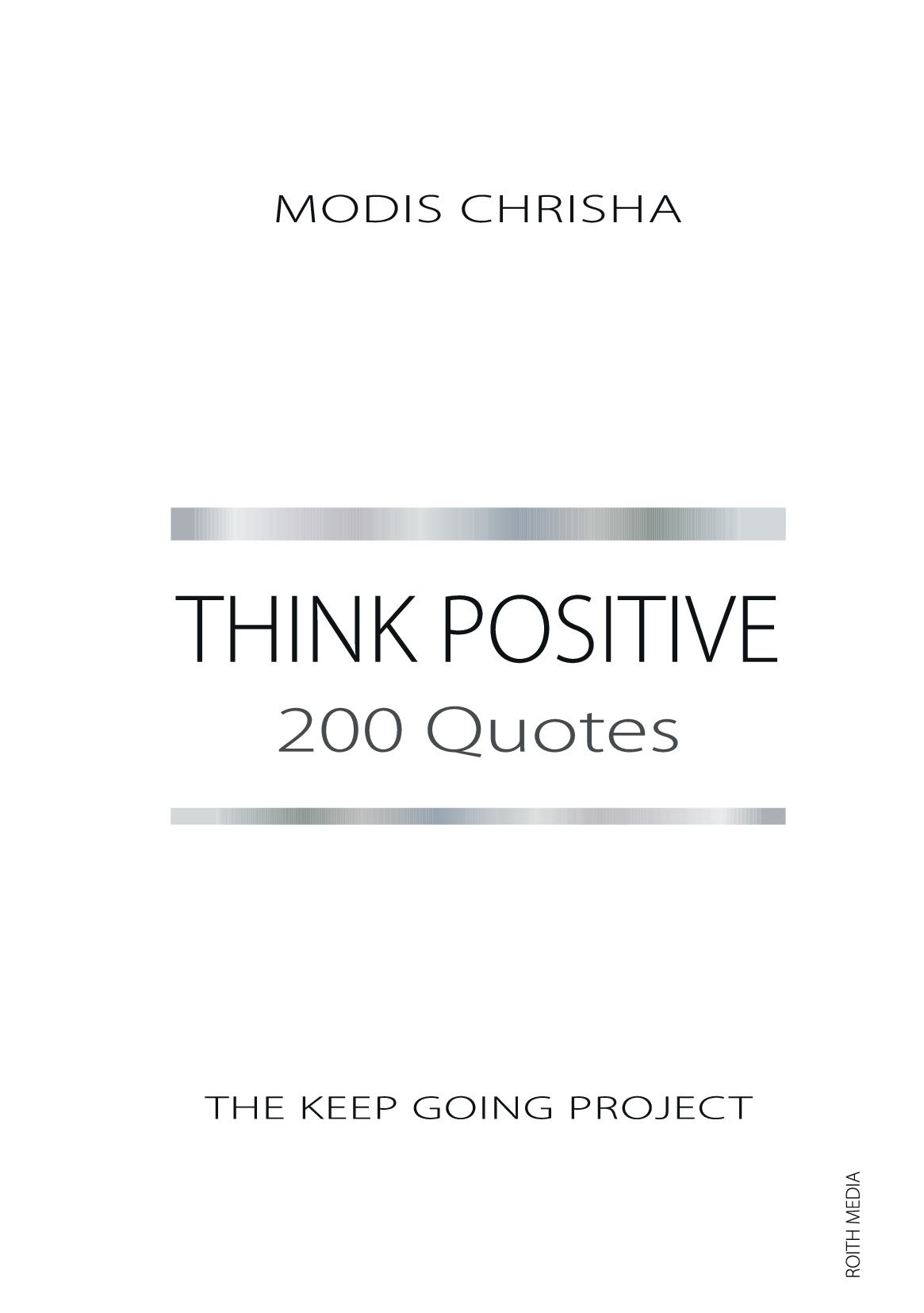 Think Positive