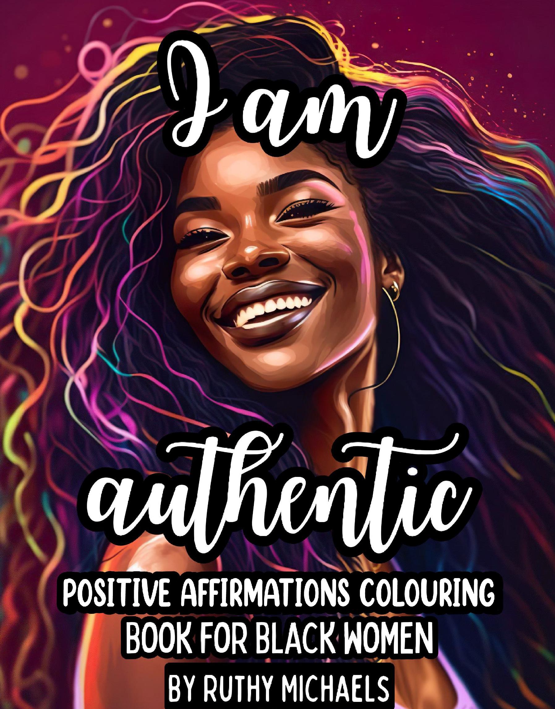 Positive Affirmations Colouring Book for Black Women