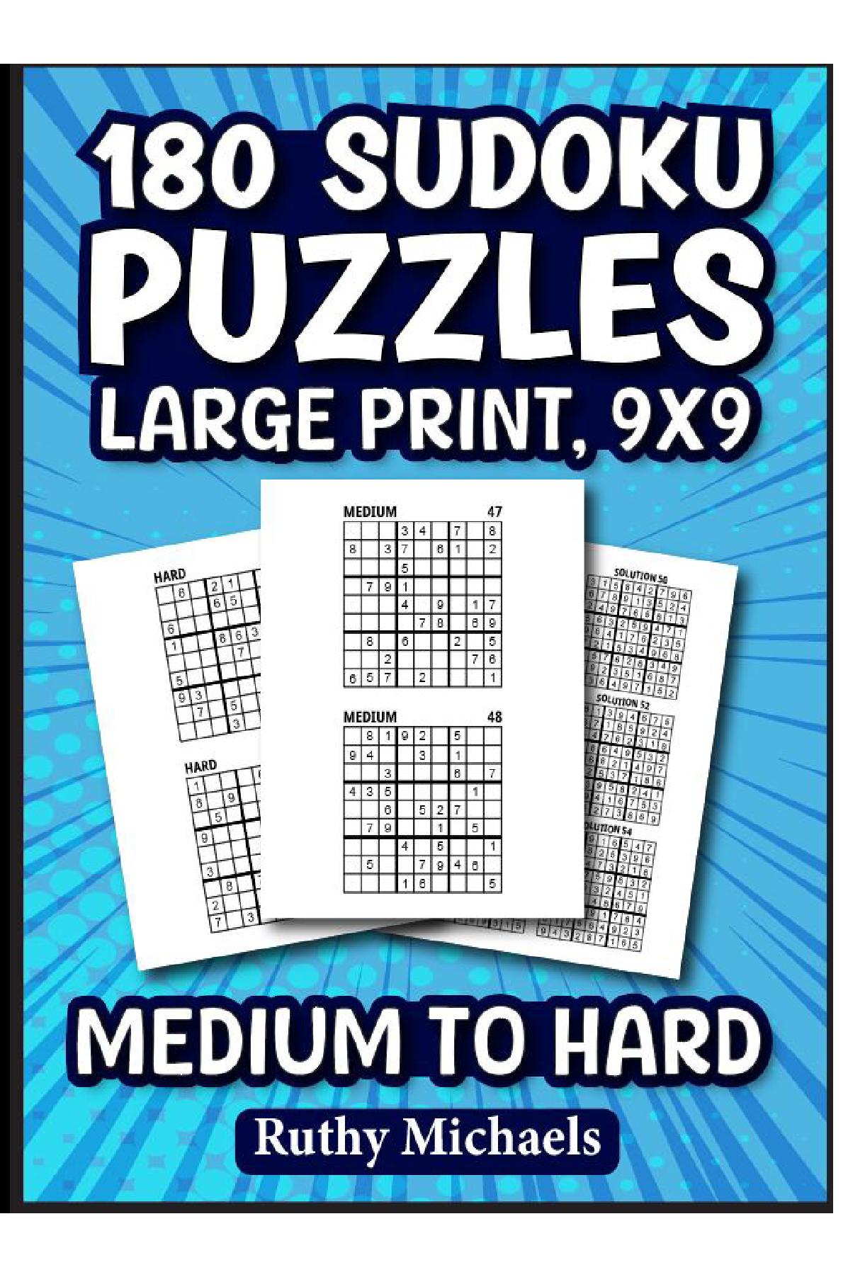 SUDOKU PUZZLES FOR ADULTS MEDIUM TO HARD