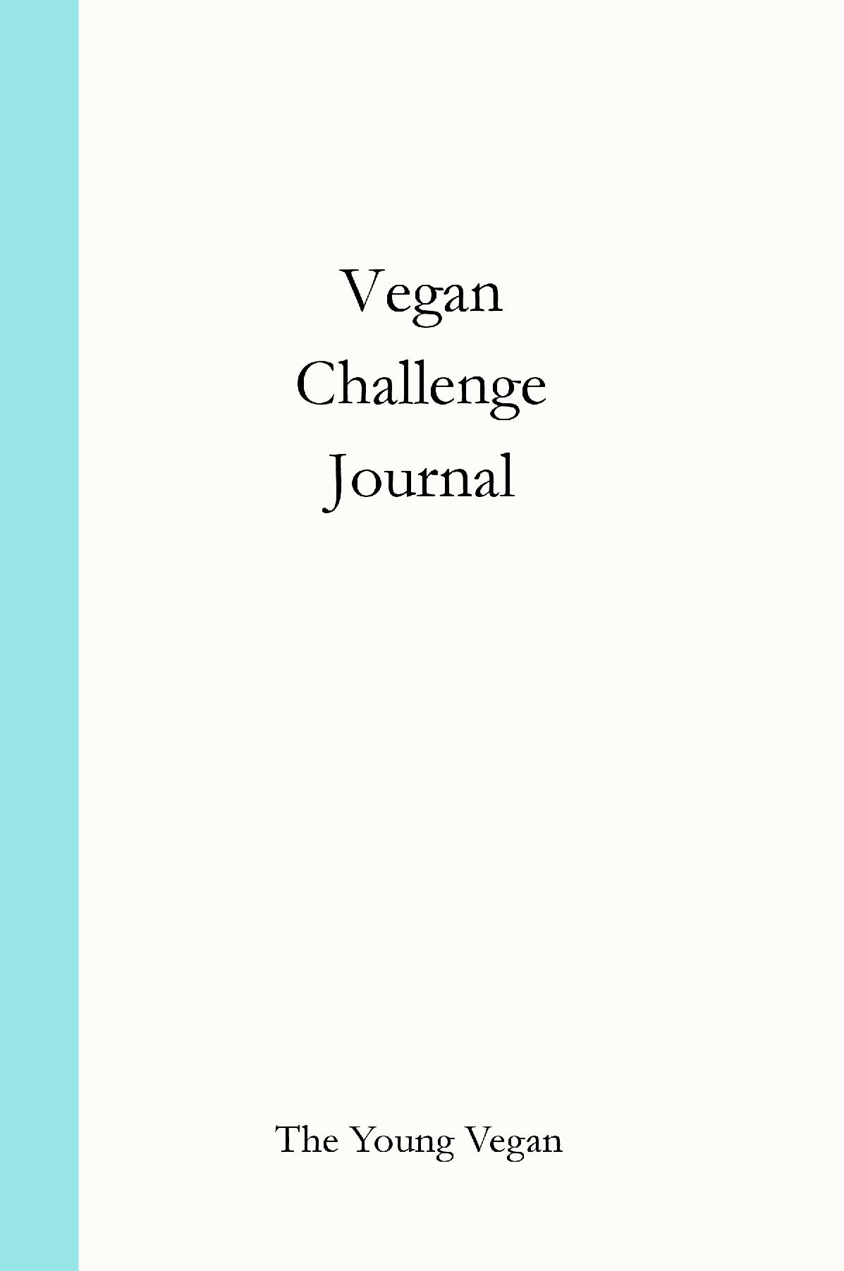 Vegan Challenge Journal