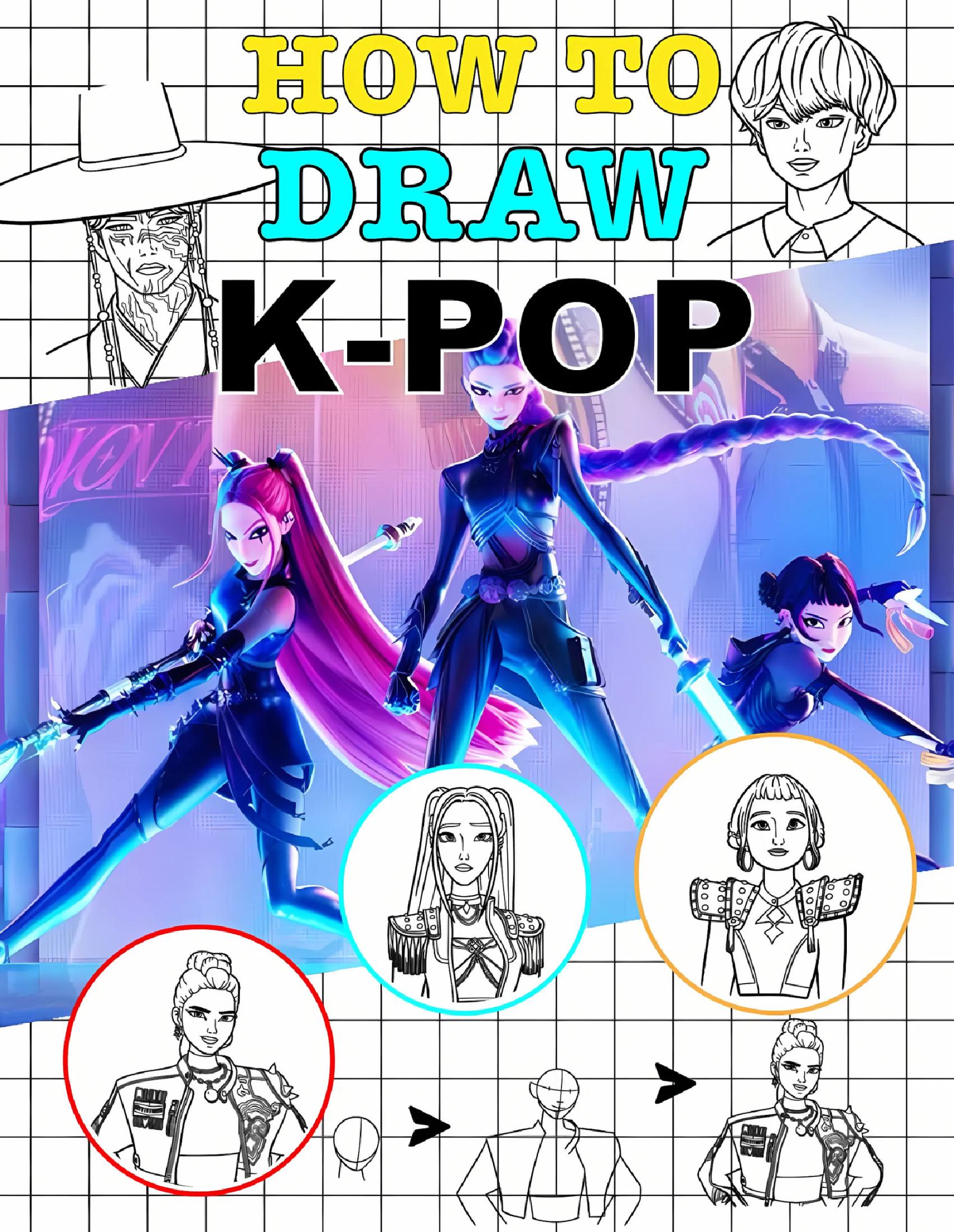 How to Draw K-pop Demon Hunter Characters