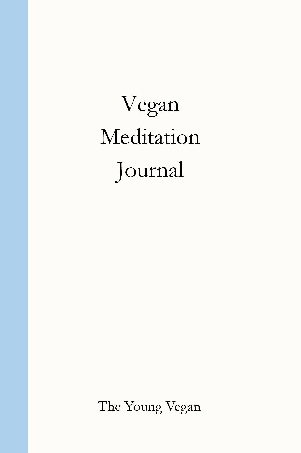 Vegan Meditation Journal