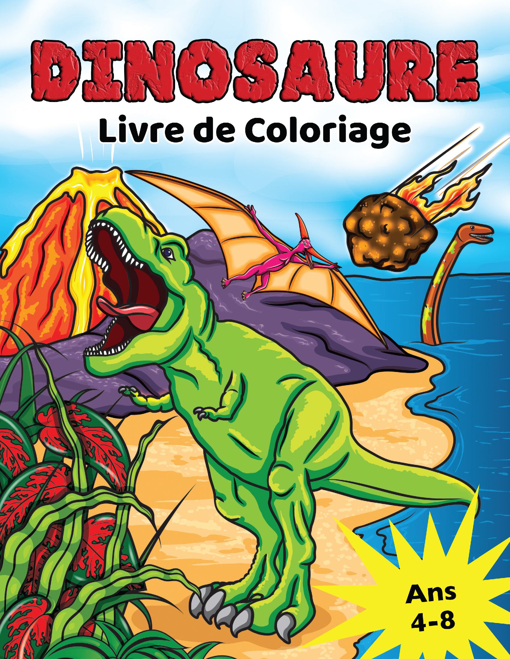 Dinosaure Livre de Coloriage