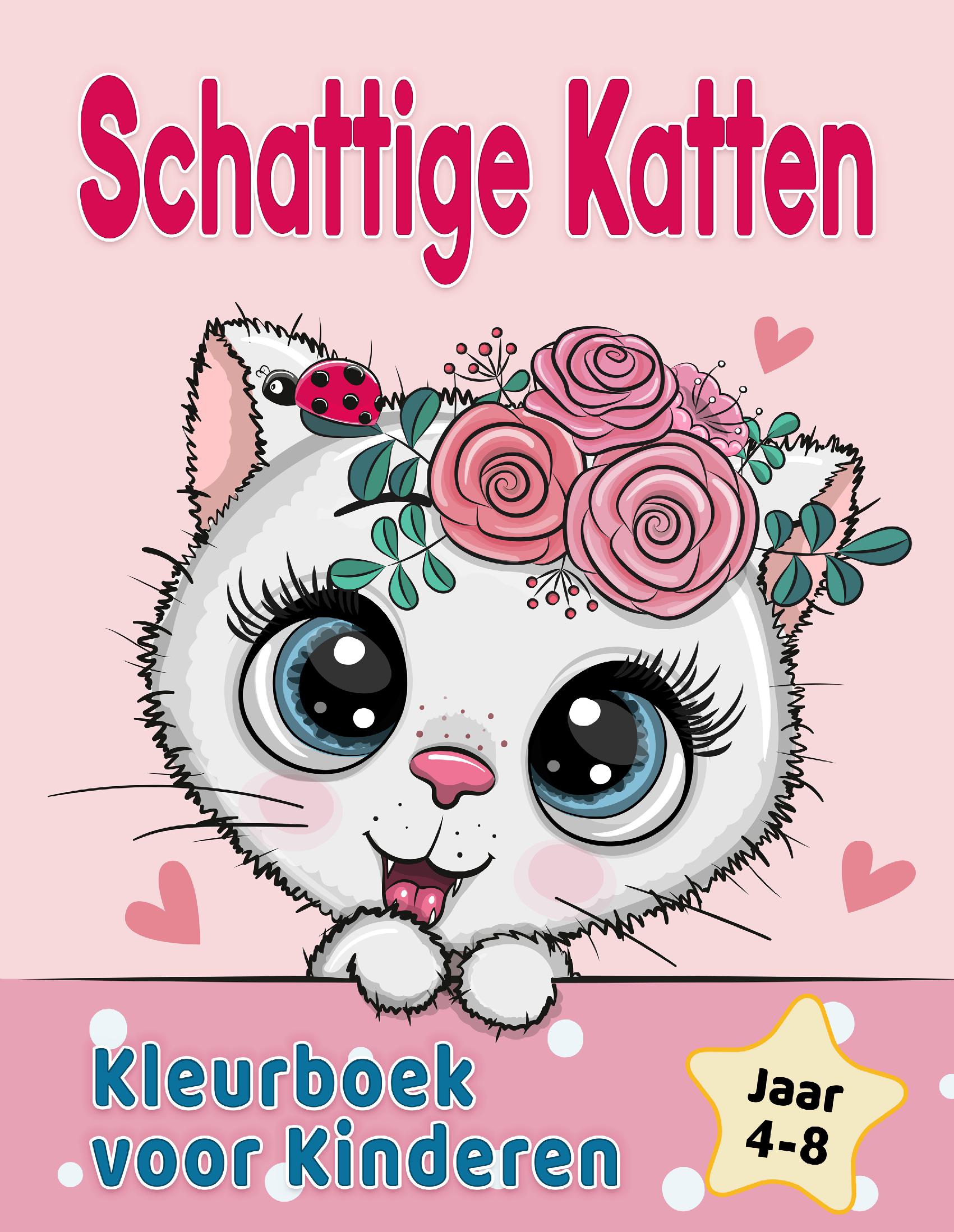 Schattige Katten Kleurboek voor Kinderen 4-8 jaar