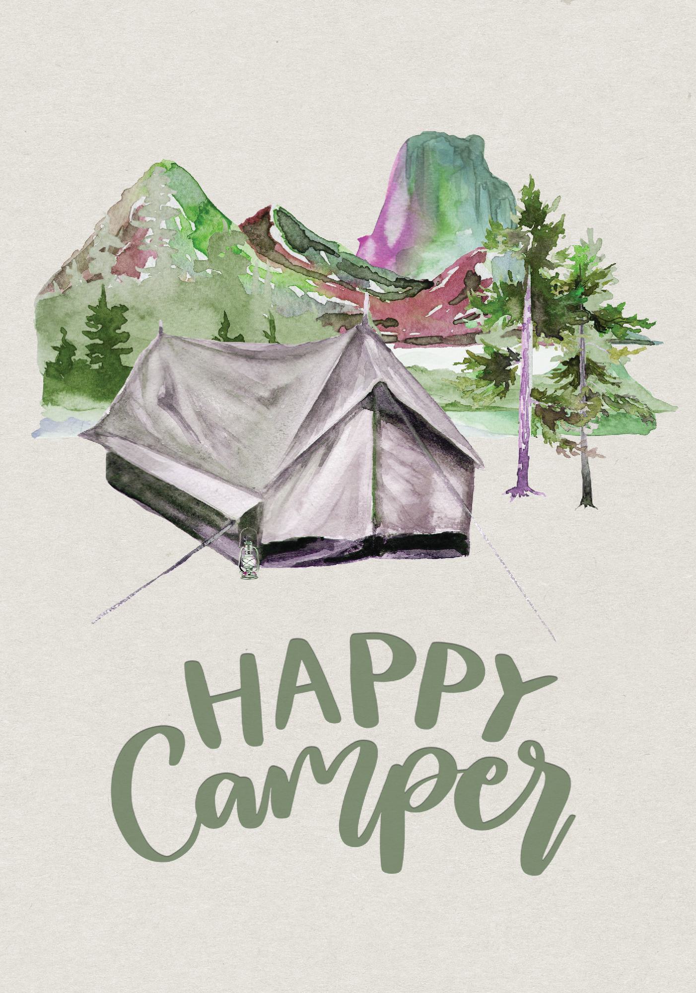 Camping Journal Log Book & RV Trip Planner, Happy Camper