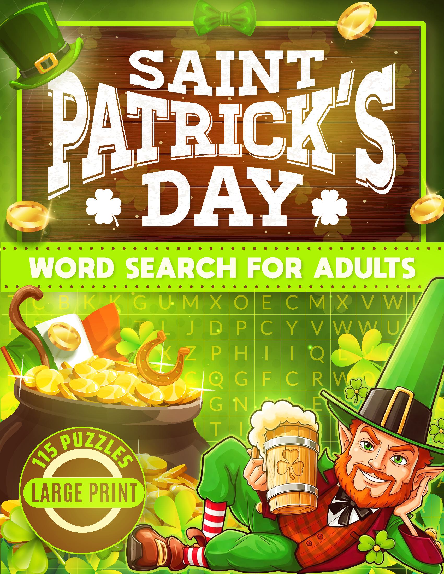 Saint Patrick's Day: Word Search for Adults