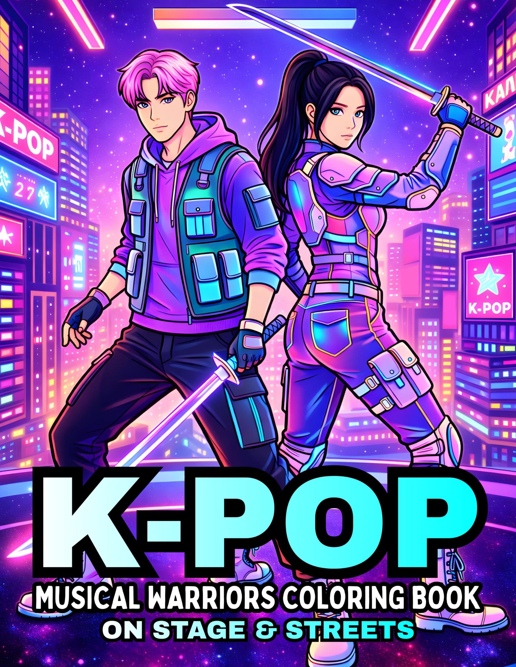 K-POP Musical Warriors Coloring Book: On Stage & Streets