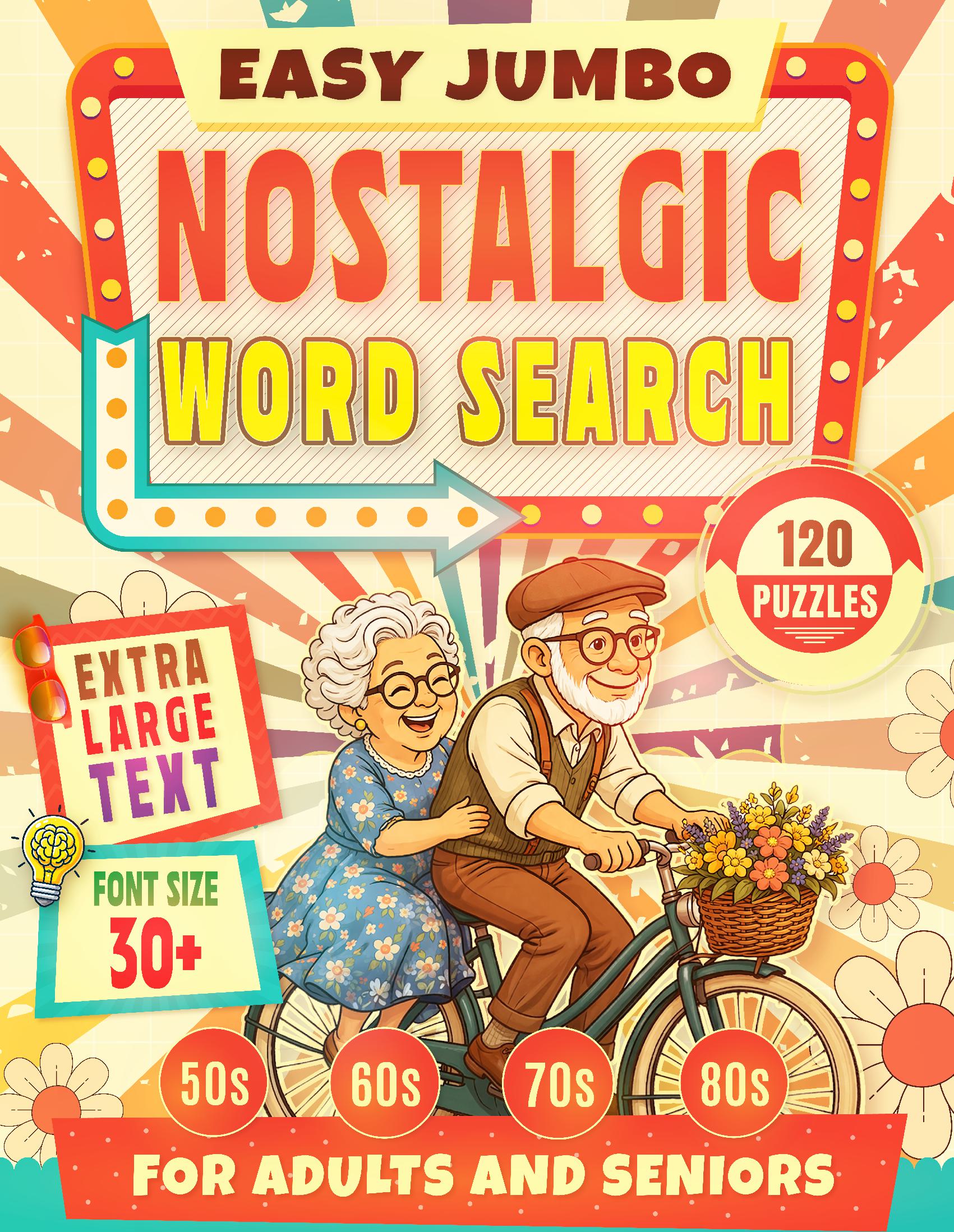 Easy Jumbo Nostalgic Word Search