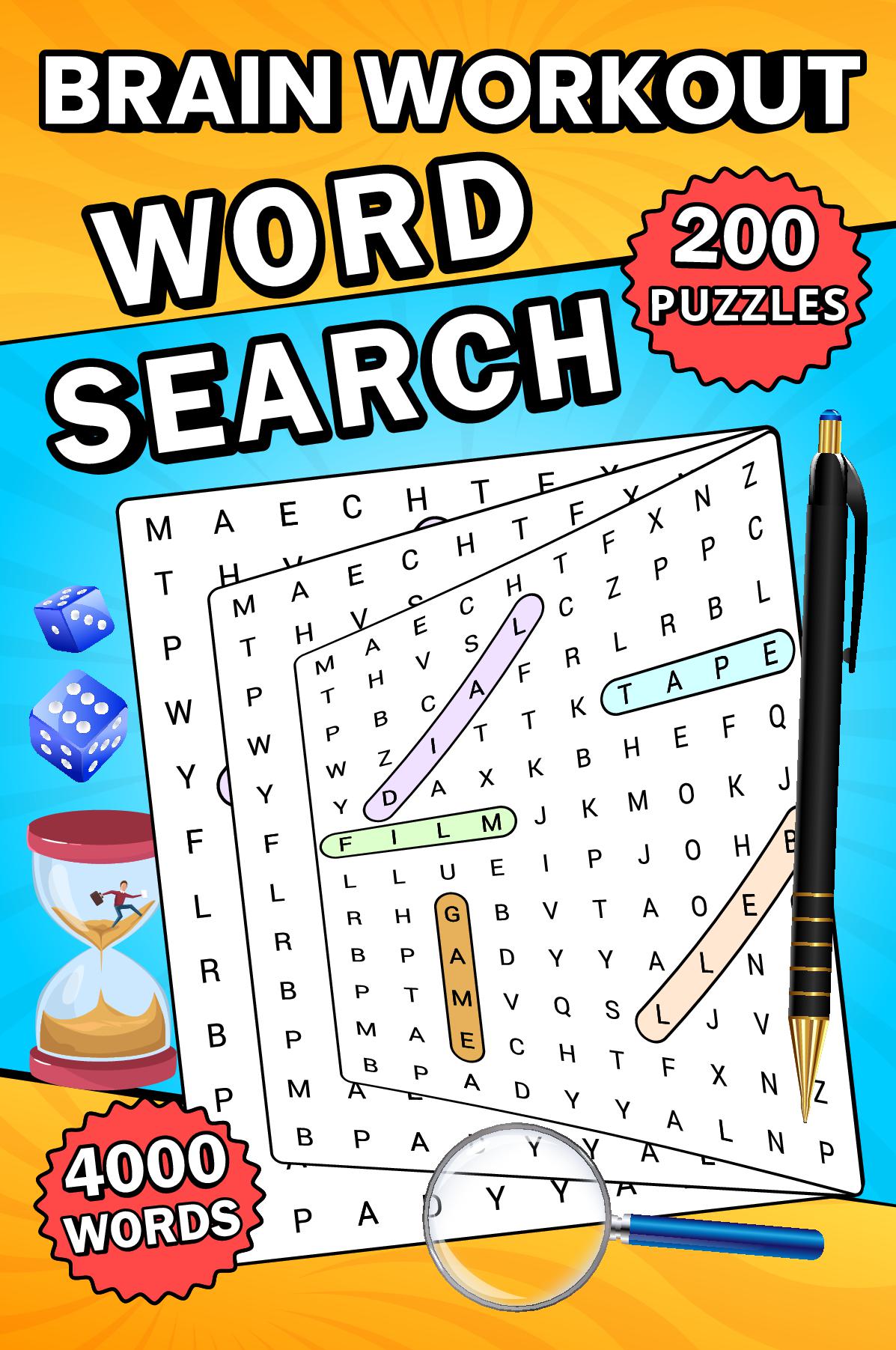 Brain Workout Word Search Large Print