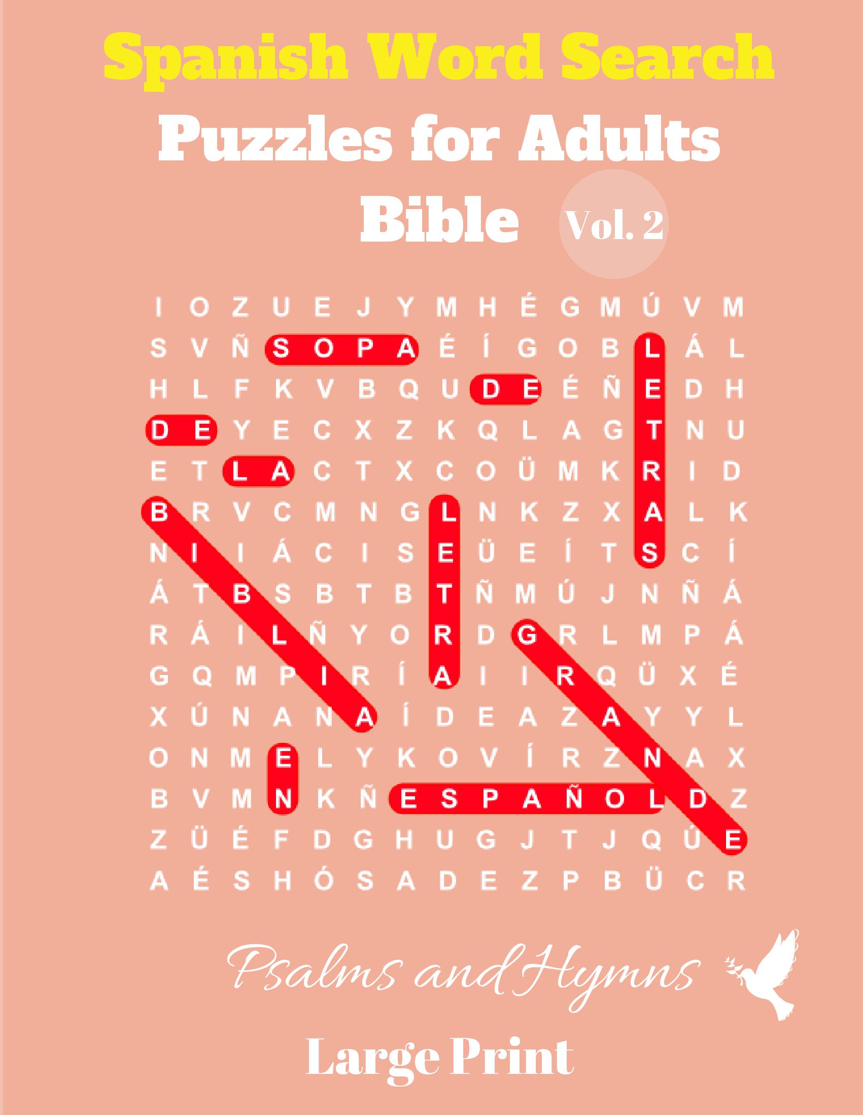 Spanish Word Search Puzzles For Adults