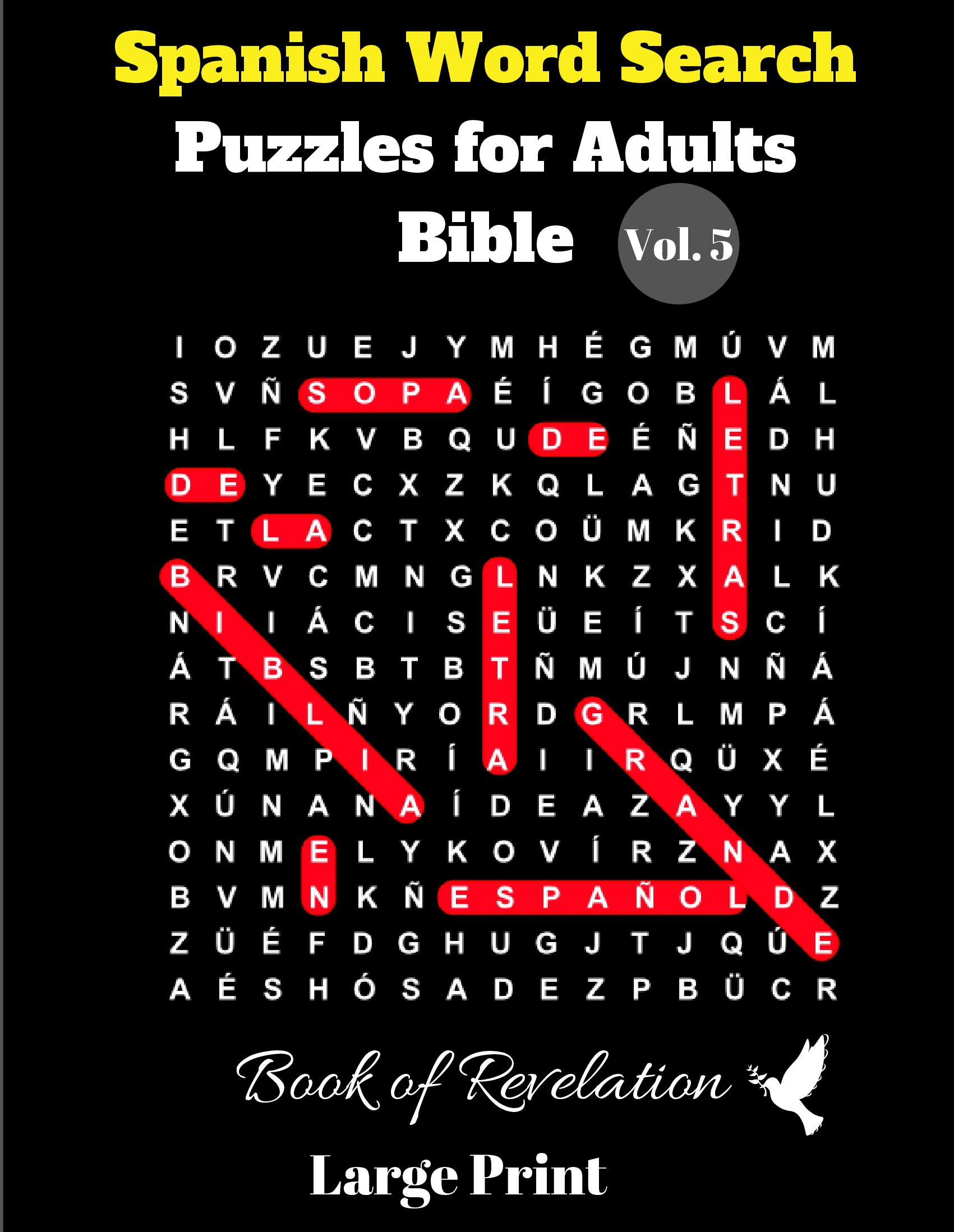 Spanish Word Search Puzzles For Adults