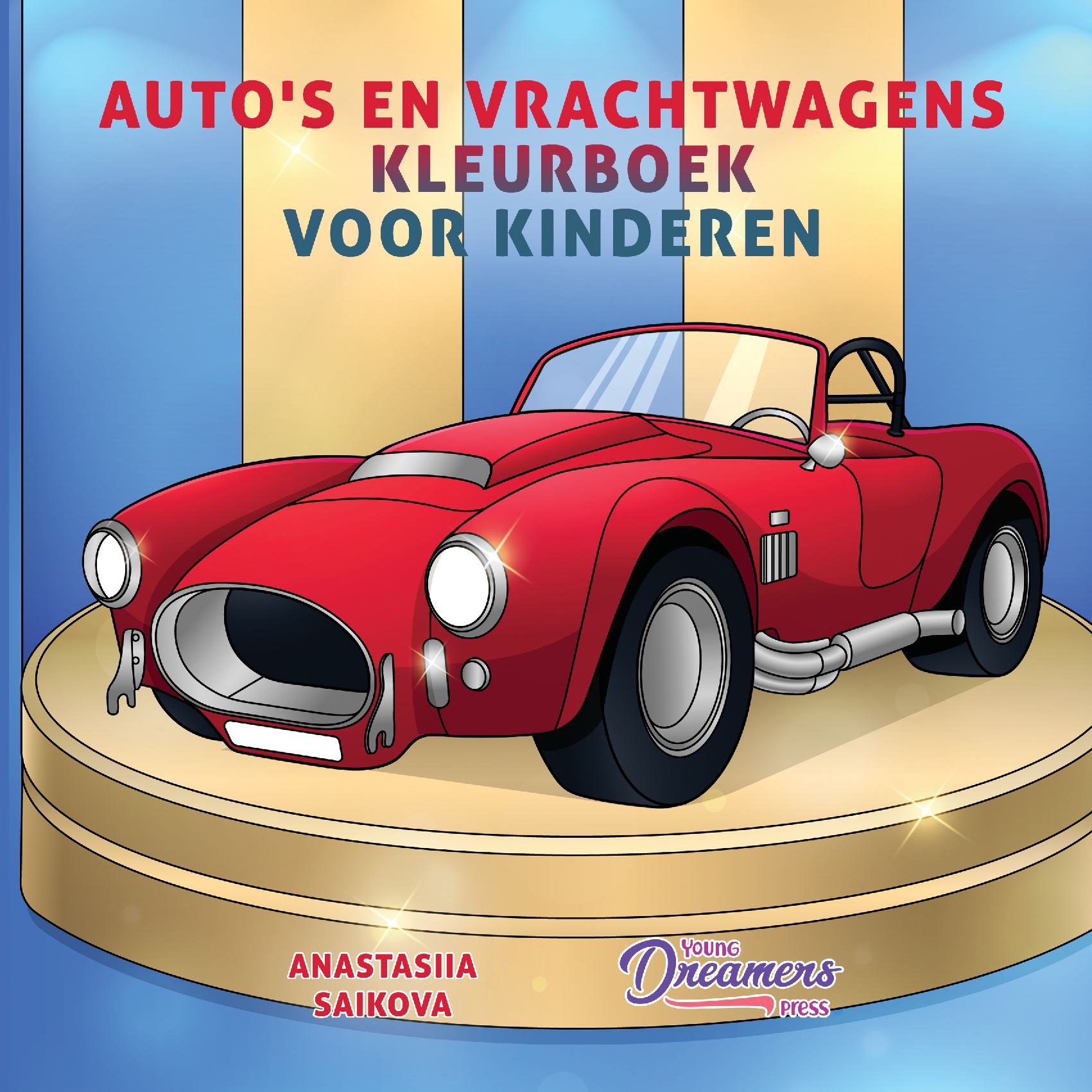 Auto's en vrachtwagens kleurboek voor kinderen