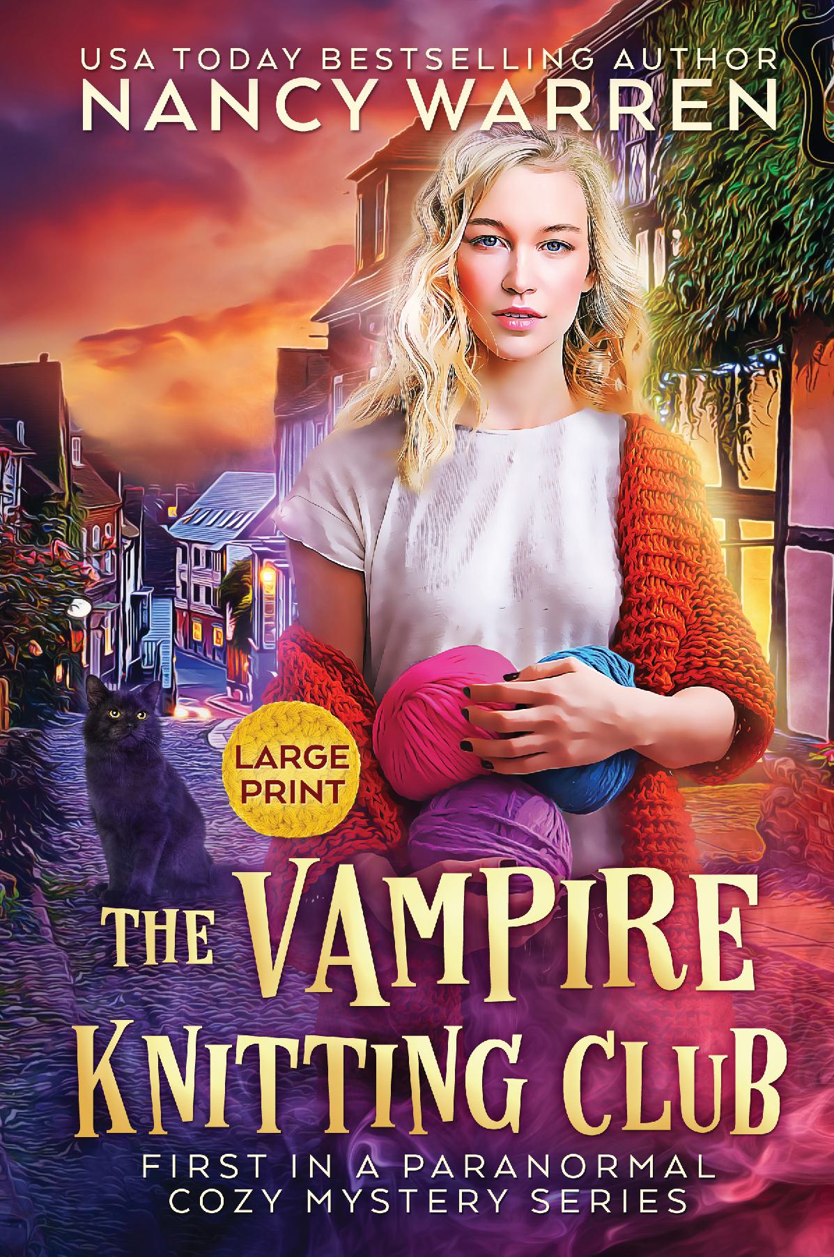 The Vampire Knitting Club (Large Print Hardcover)