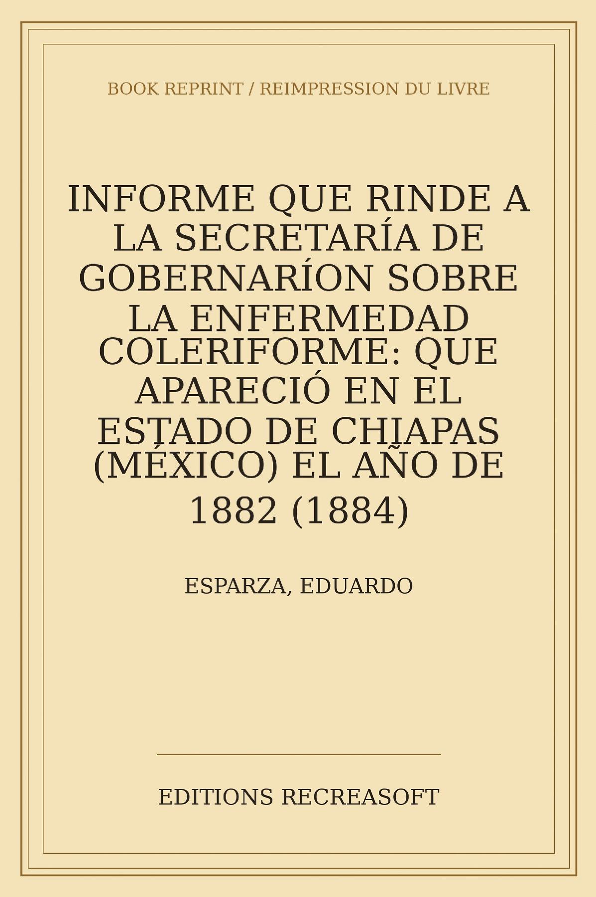 Informe que rinde a la Secretaria de Gobernacion