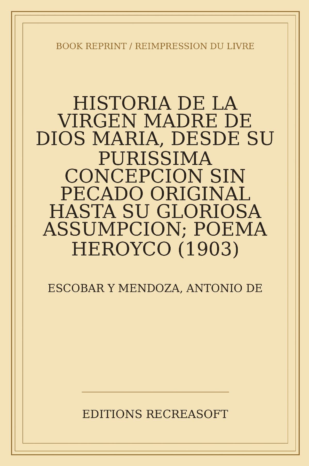 Historia de la Virgen Madre de Dios Maria
