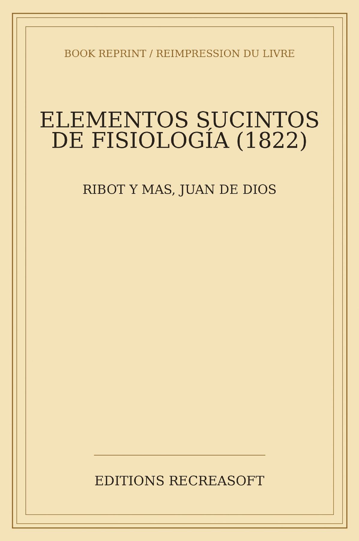 Elementos sucintos de fisiologia