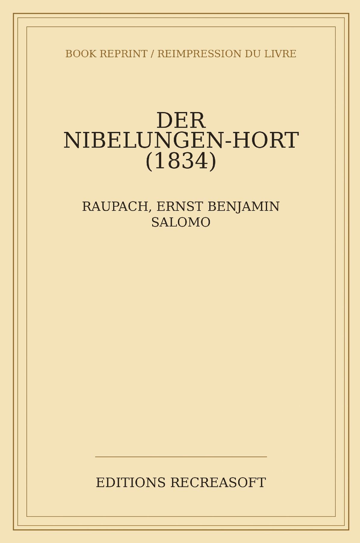 Der Nibelungen-Hort (1834)