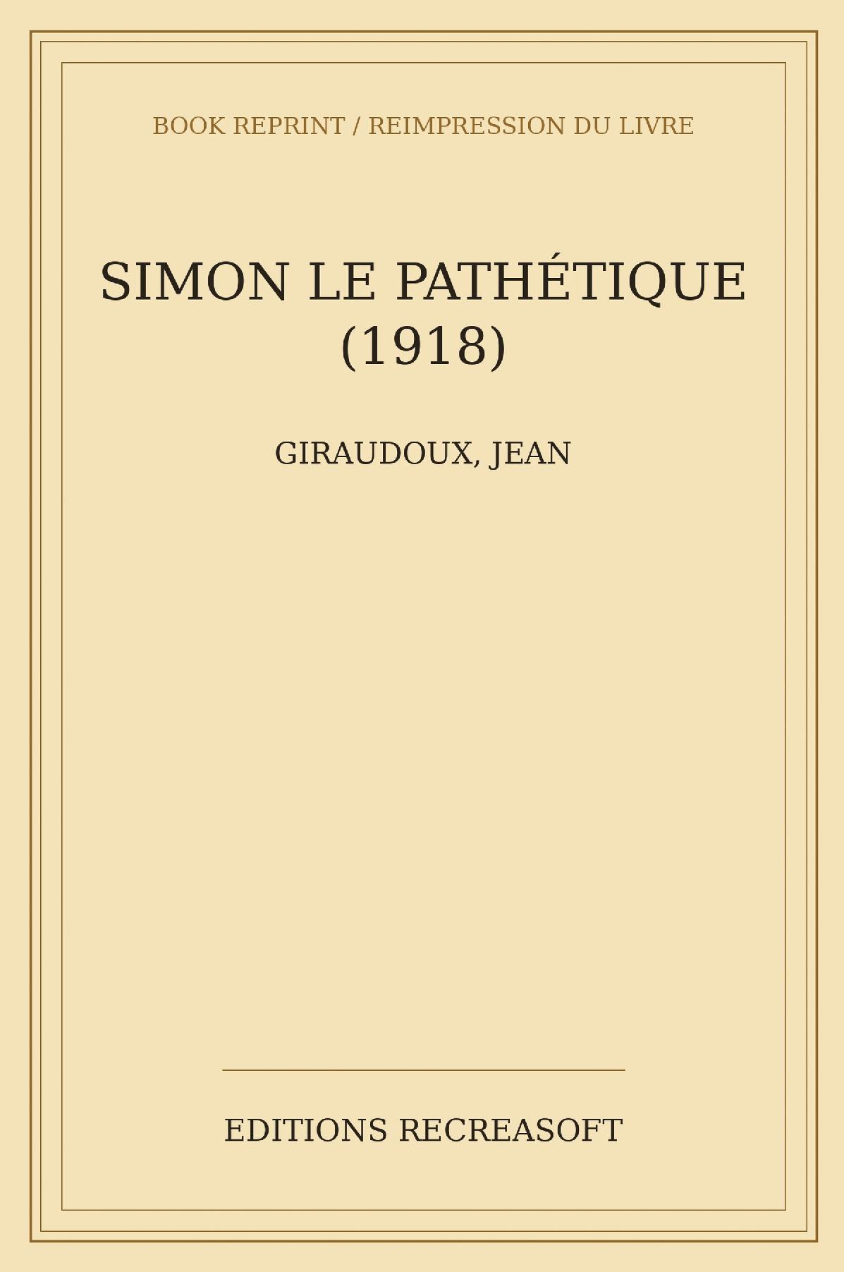 Simon le pathétique (1918)