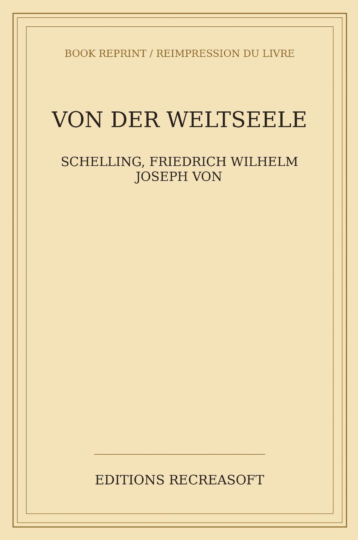 Von der Weltseele (1809)
