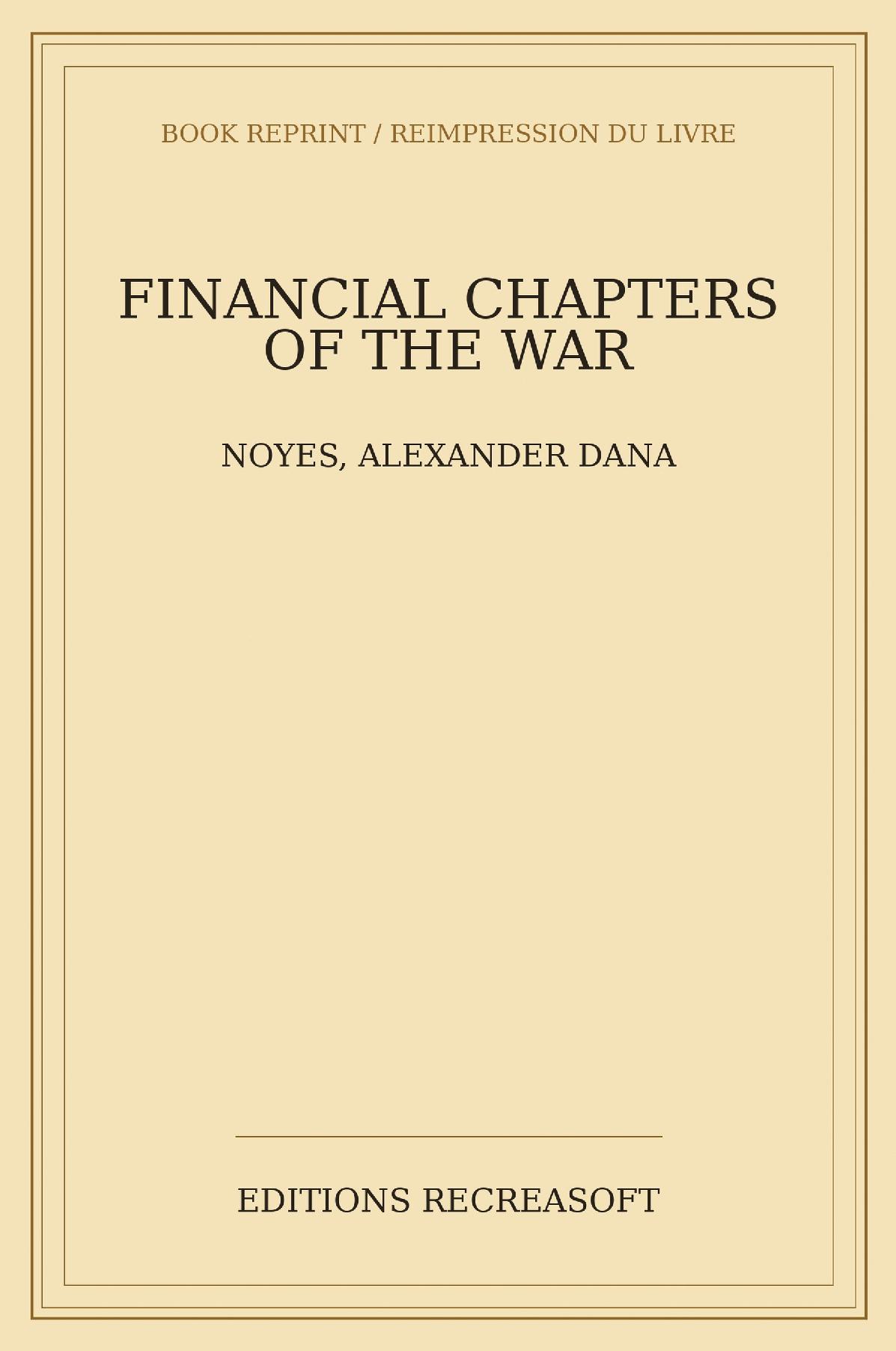 Financial Chapters of the War (1917)