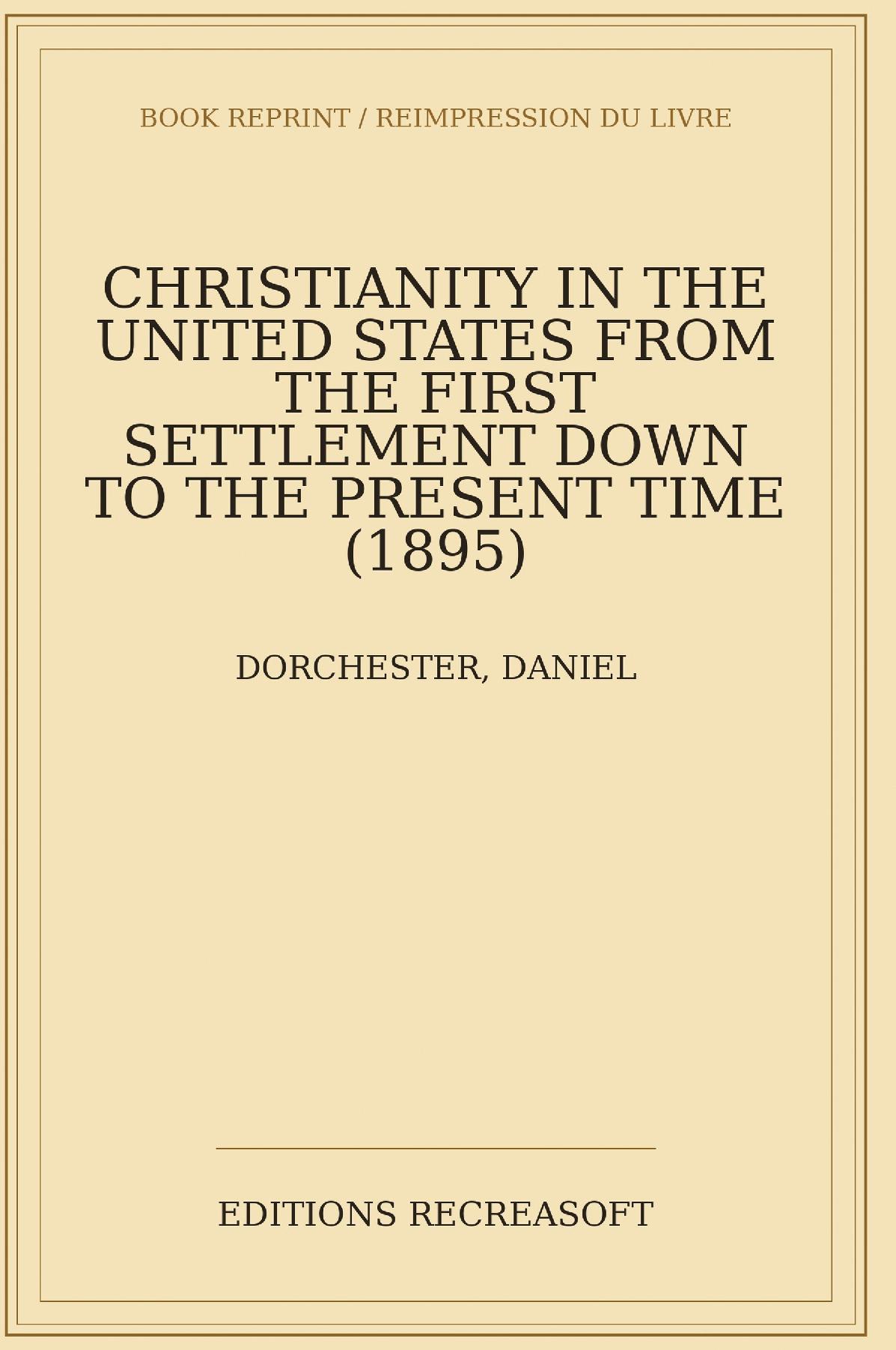Christianity in the United States (1895)