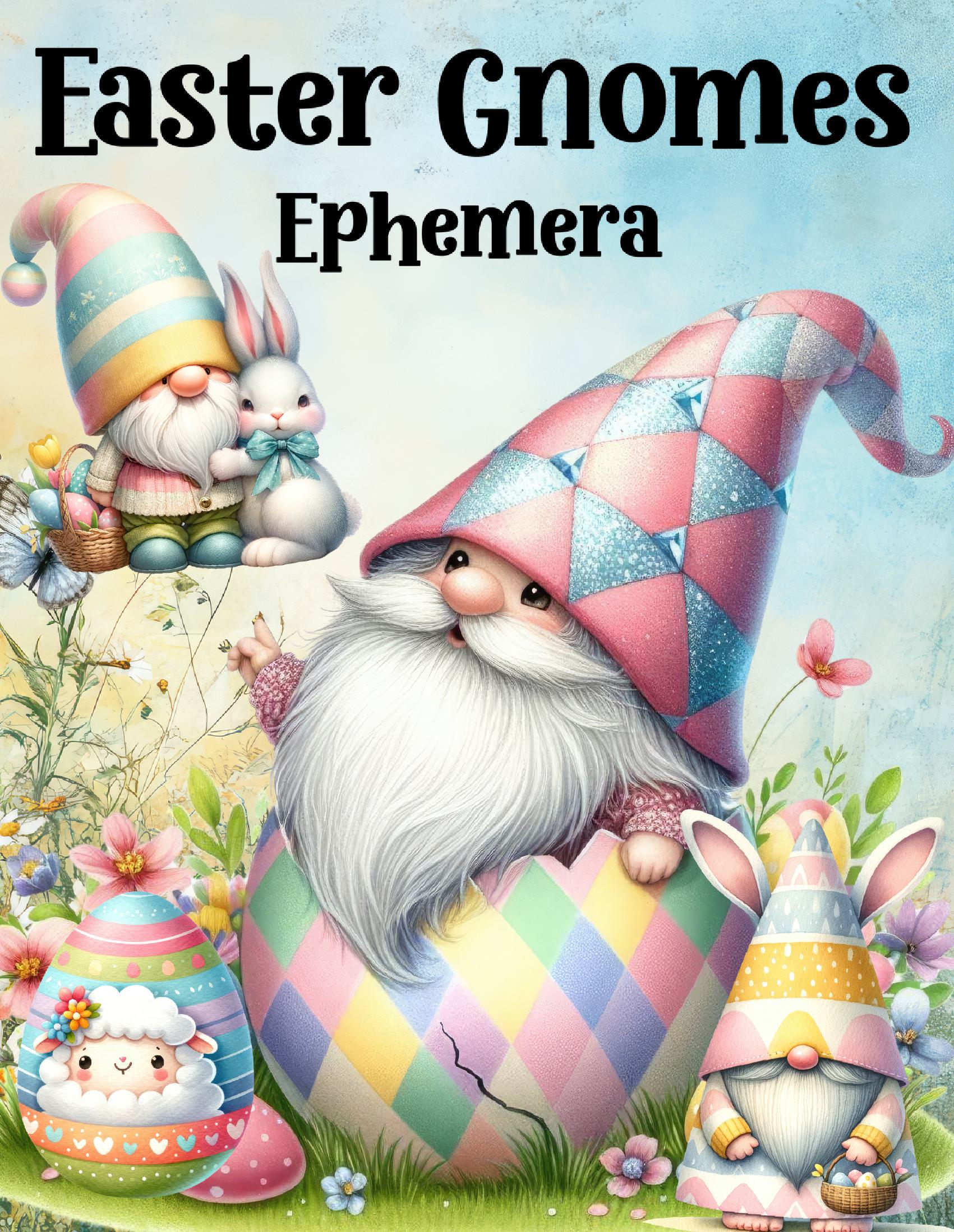 Easter Gnomes Ephemera Book