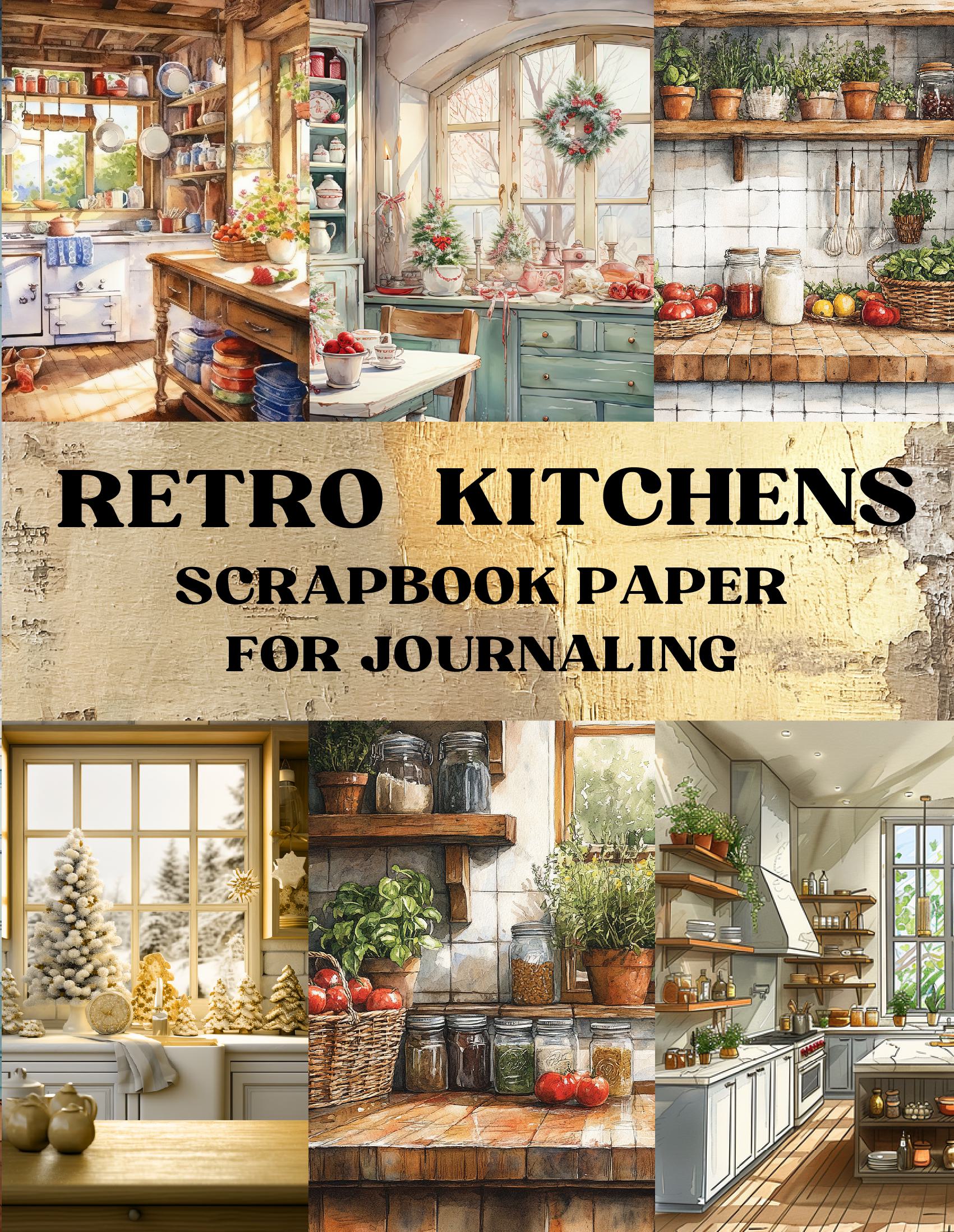 Retro Kitchens Scrapbook Paper