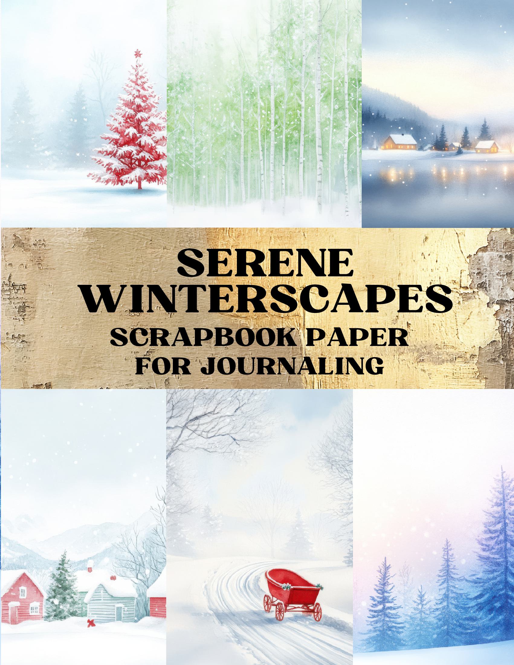 Serene Winterscapes Scrapbook Paper