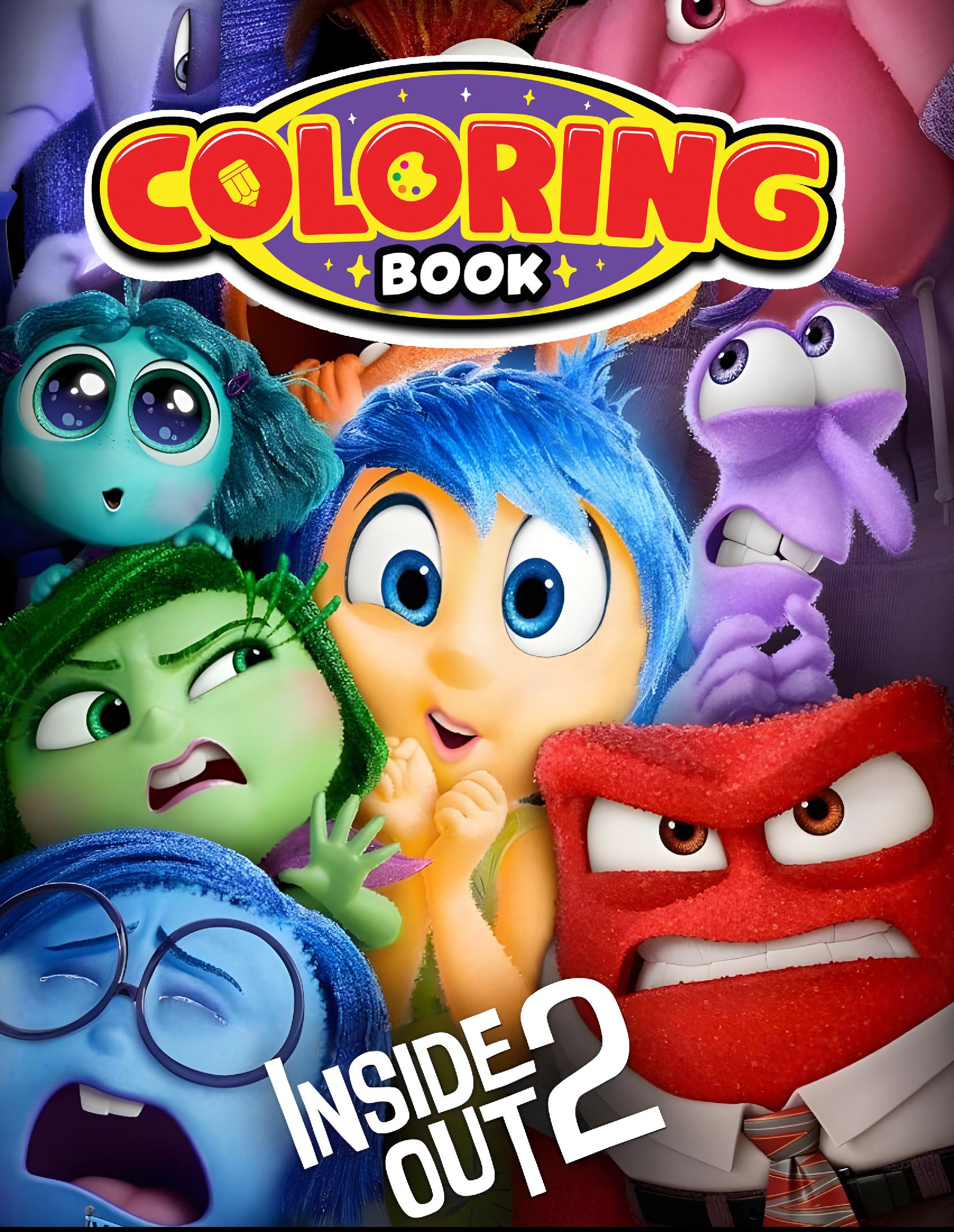 Inside 2 Out Coloring Book: Inside 0ut Ultimate coloring book for all Ages