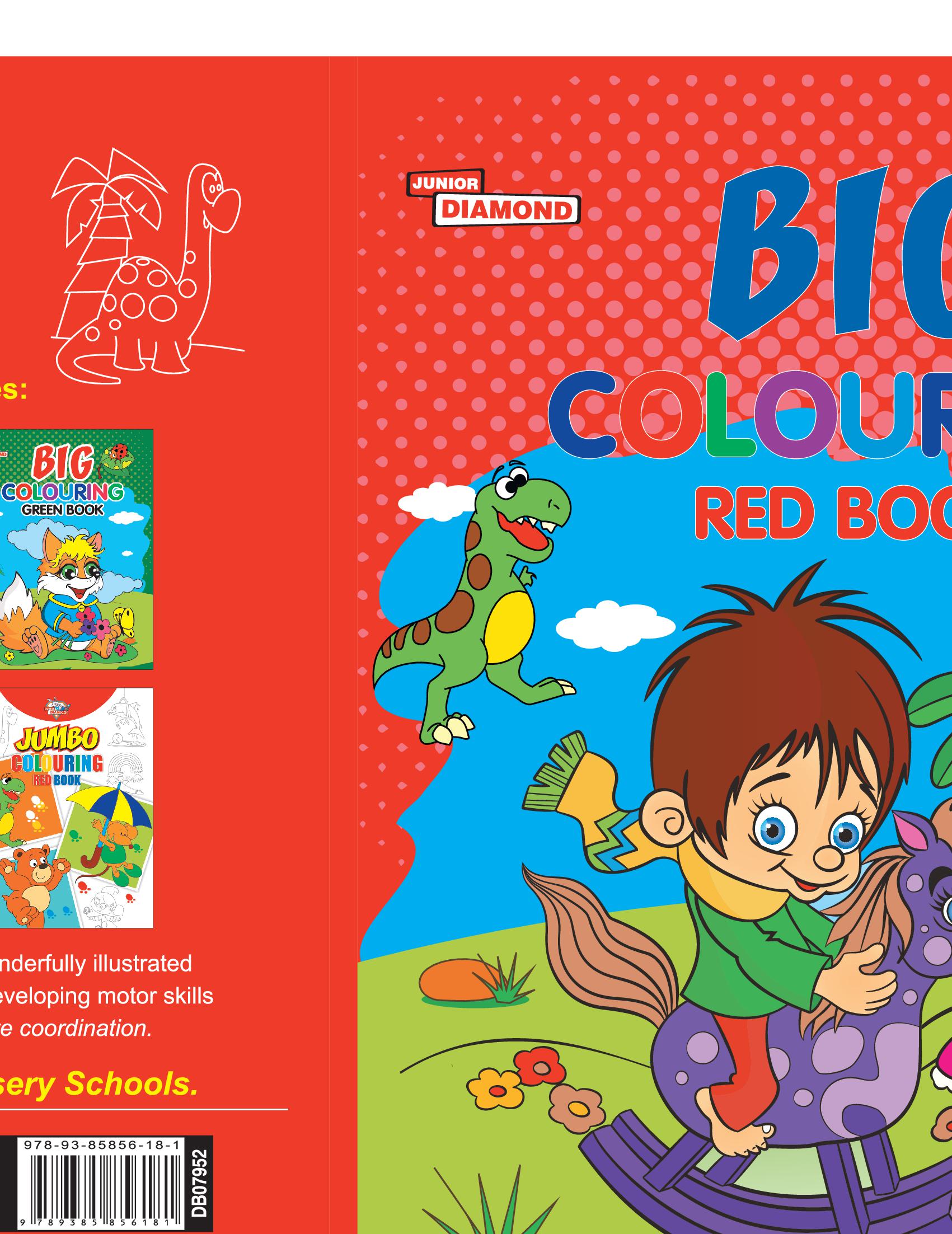 Big Colouring Red Book for 5 to 9 years Old Kids| Fun Activity and Colouring Book for Children