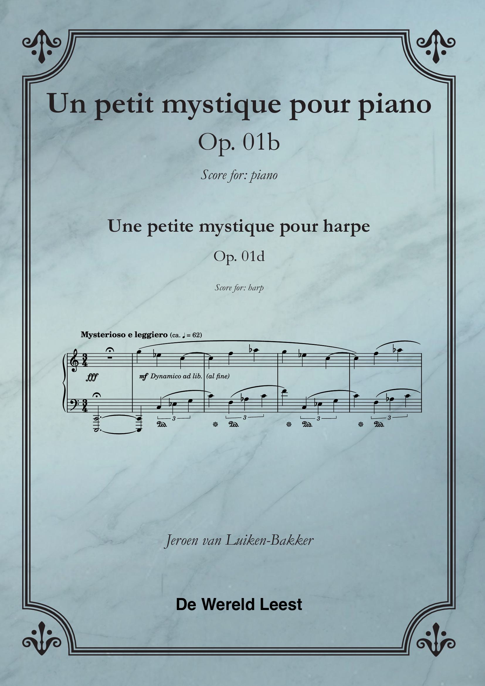 Un petit mystique pour piano