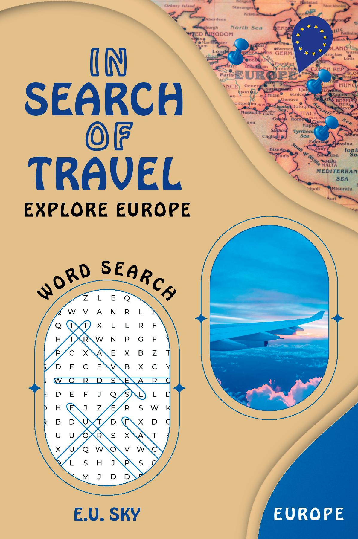 In Search of Travel, Explore Europe - Word Search