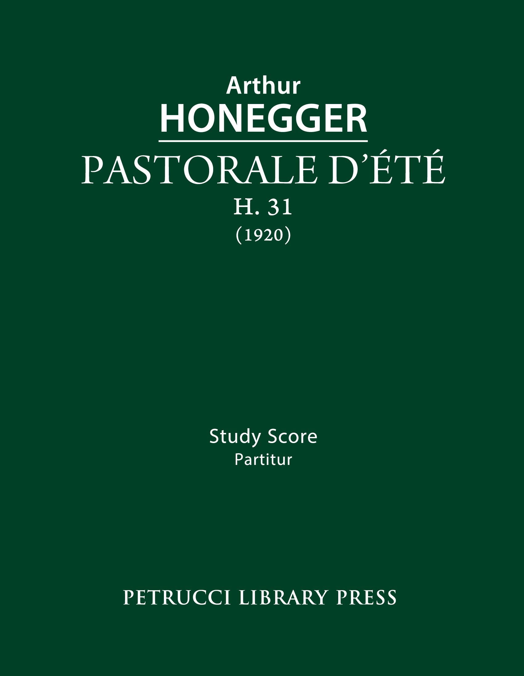 Pastorale d'ete, H 31